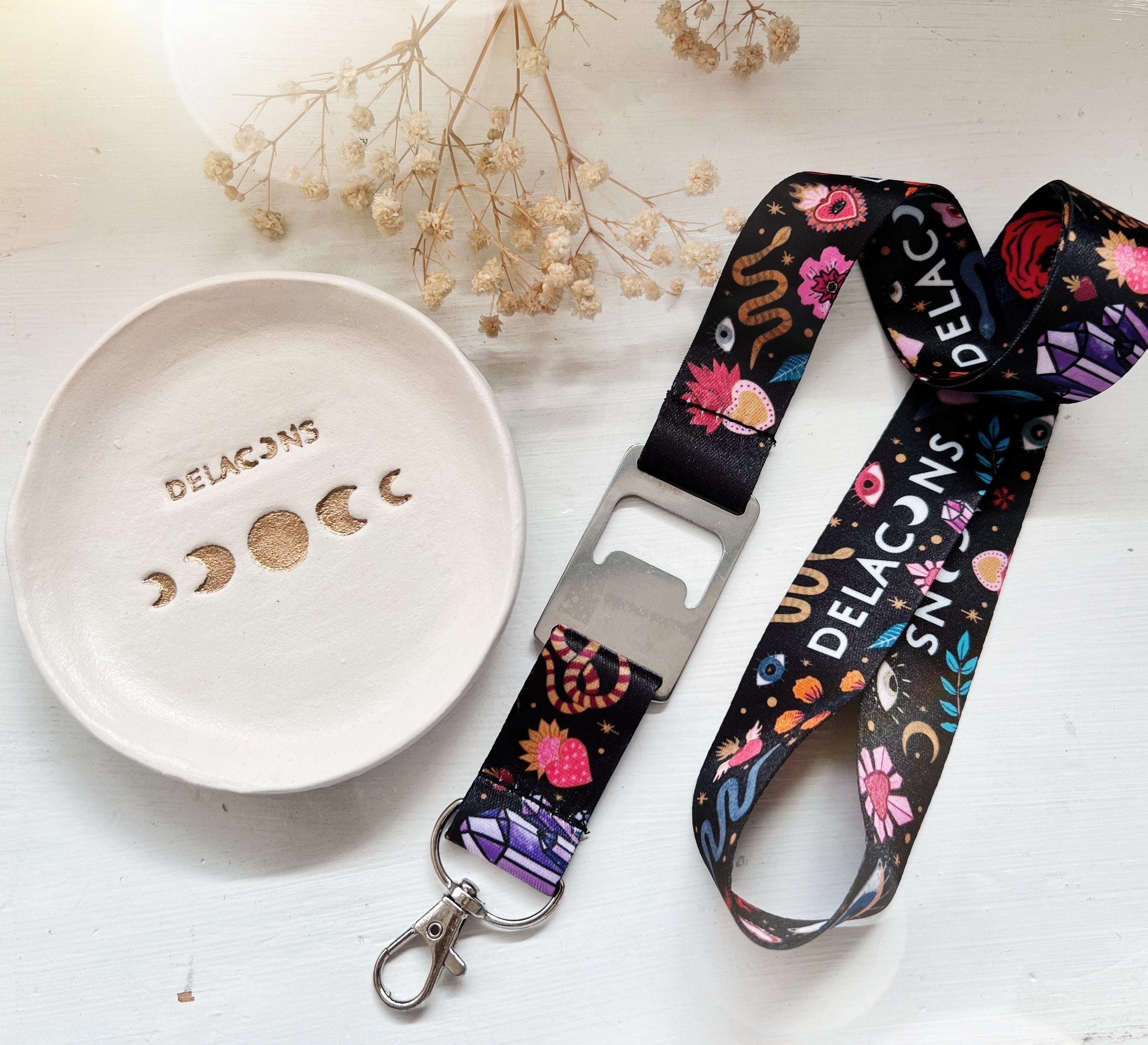 Pack Plato Joyero + Lanyard Abridor - Tienda Delacons Joyas