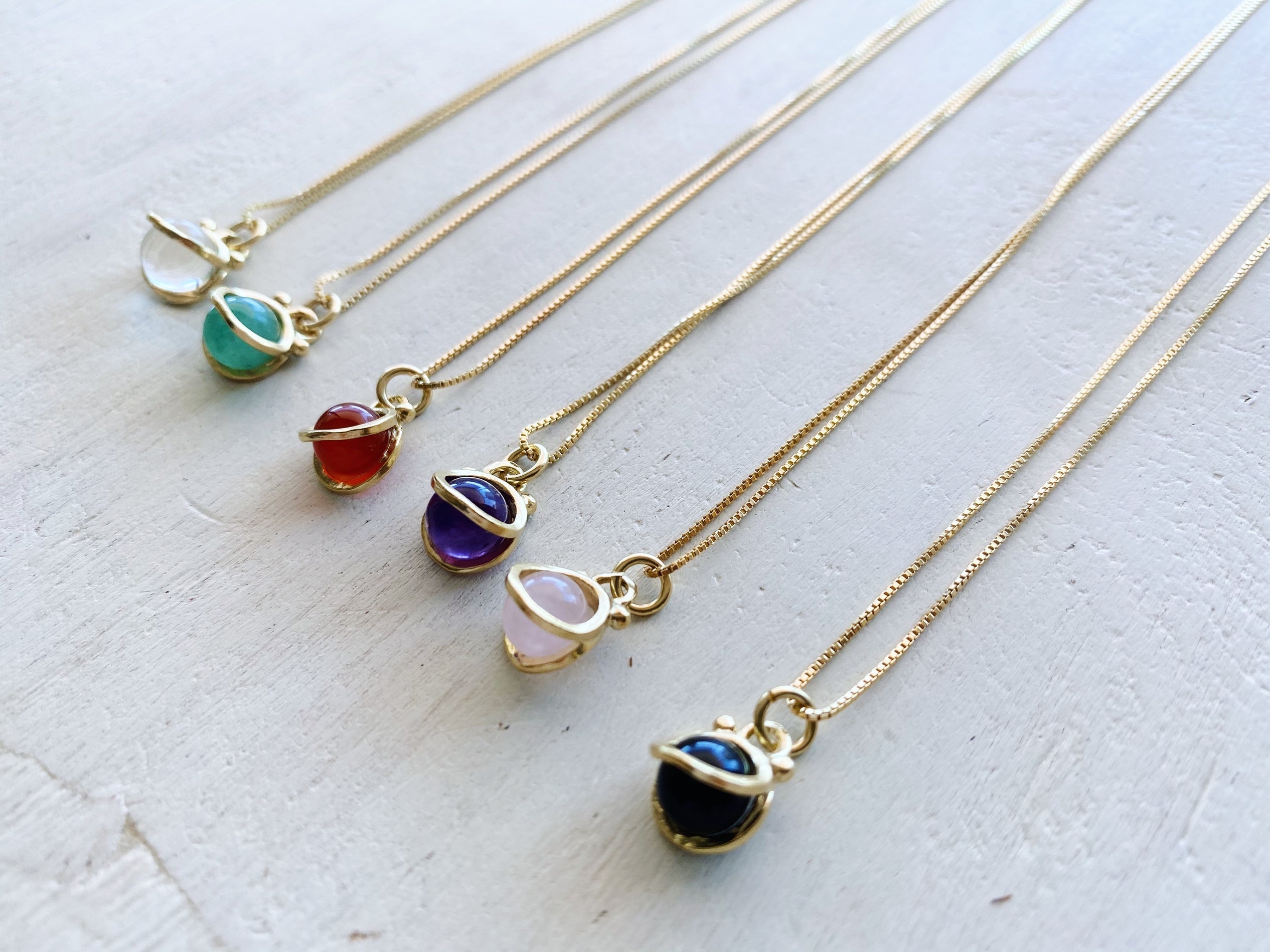 Collar Mini Halo S Gold / Piedra a eleccion