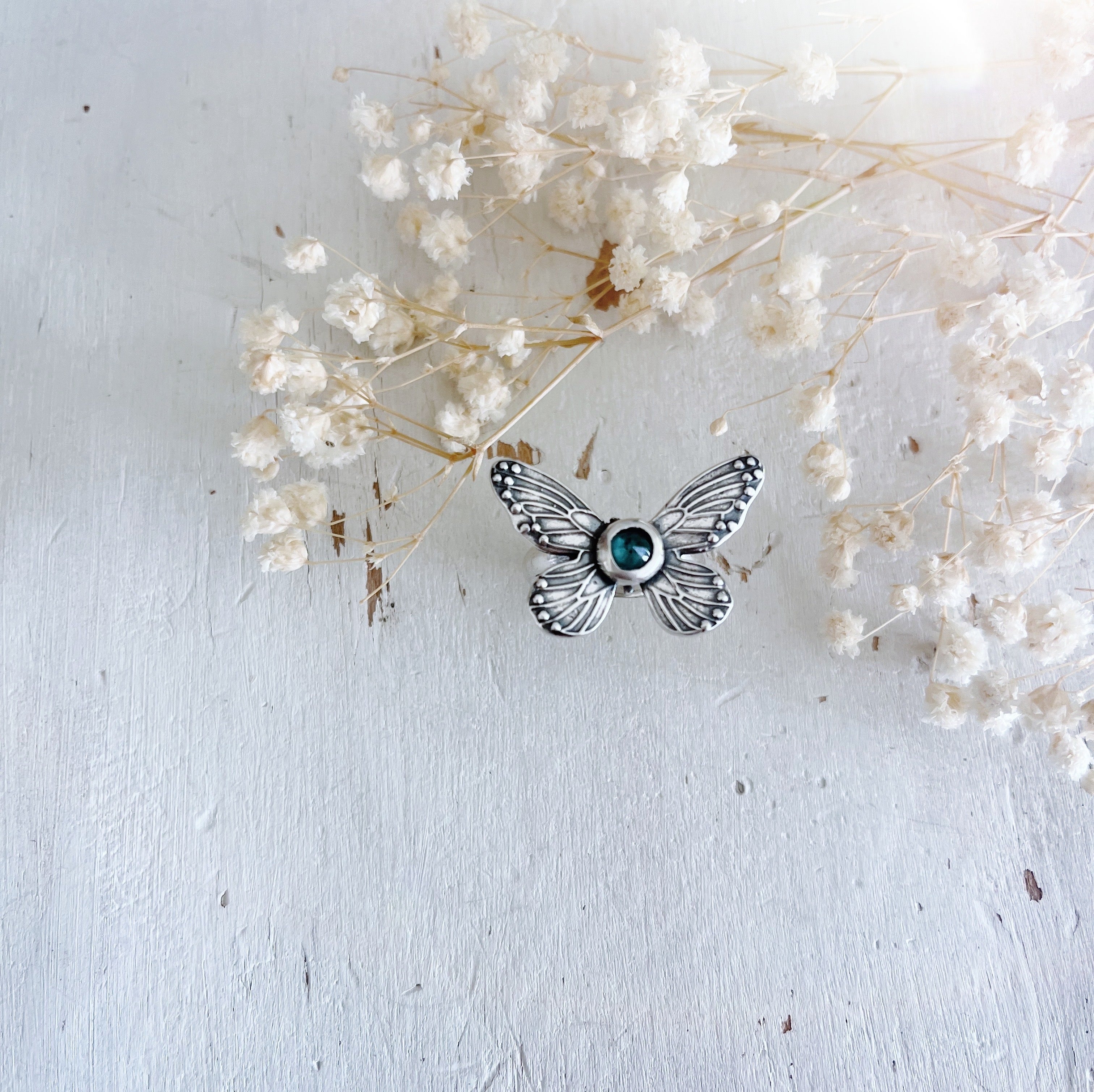 Anillo Mariposa y Topacio - PREVENTA