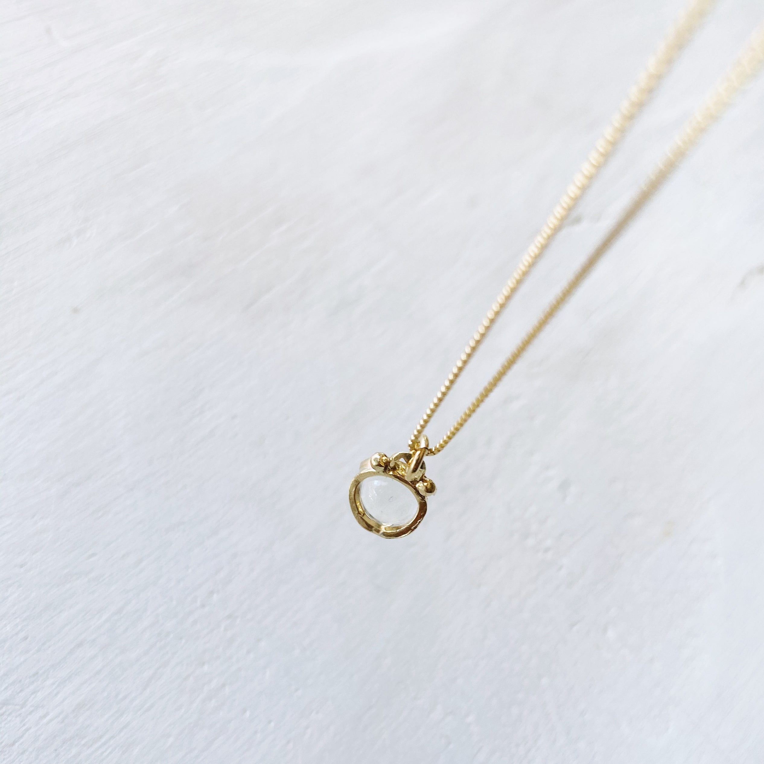 Collar Mini Halo S Gold / Piedra a eleccion