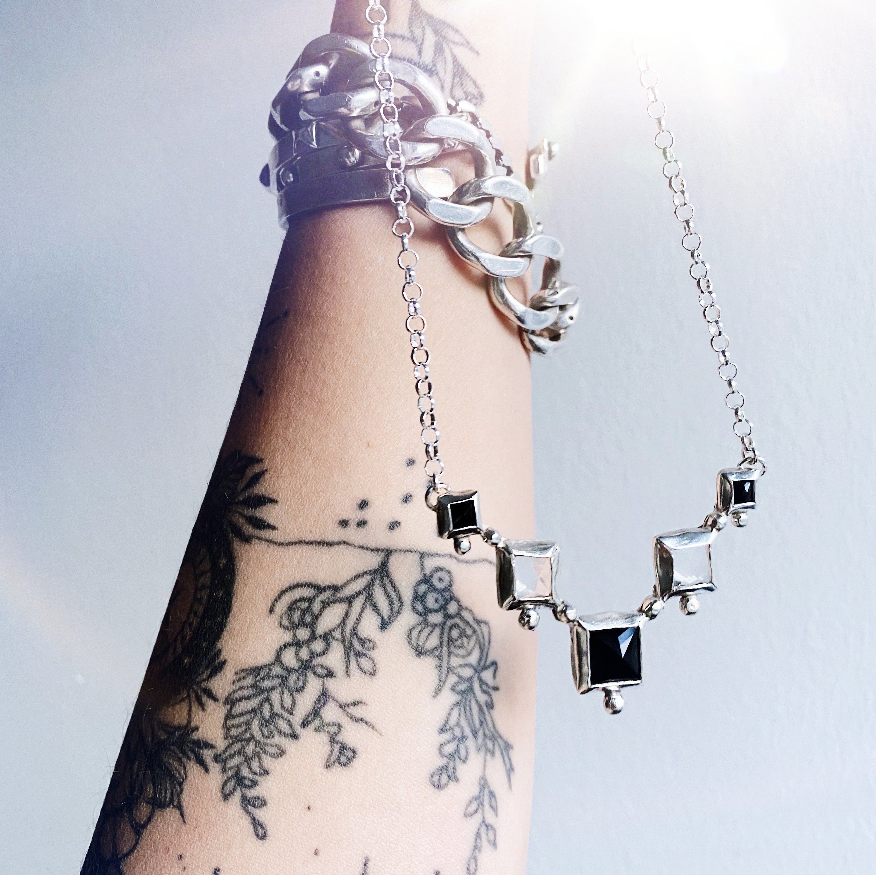 Collar Kelim Afgano - Onix y Topacios