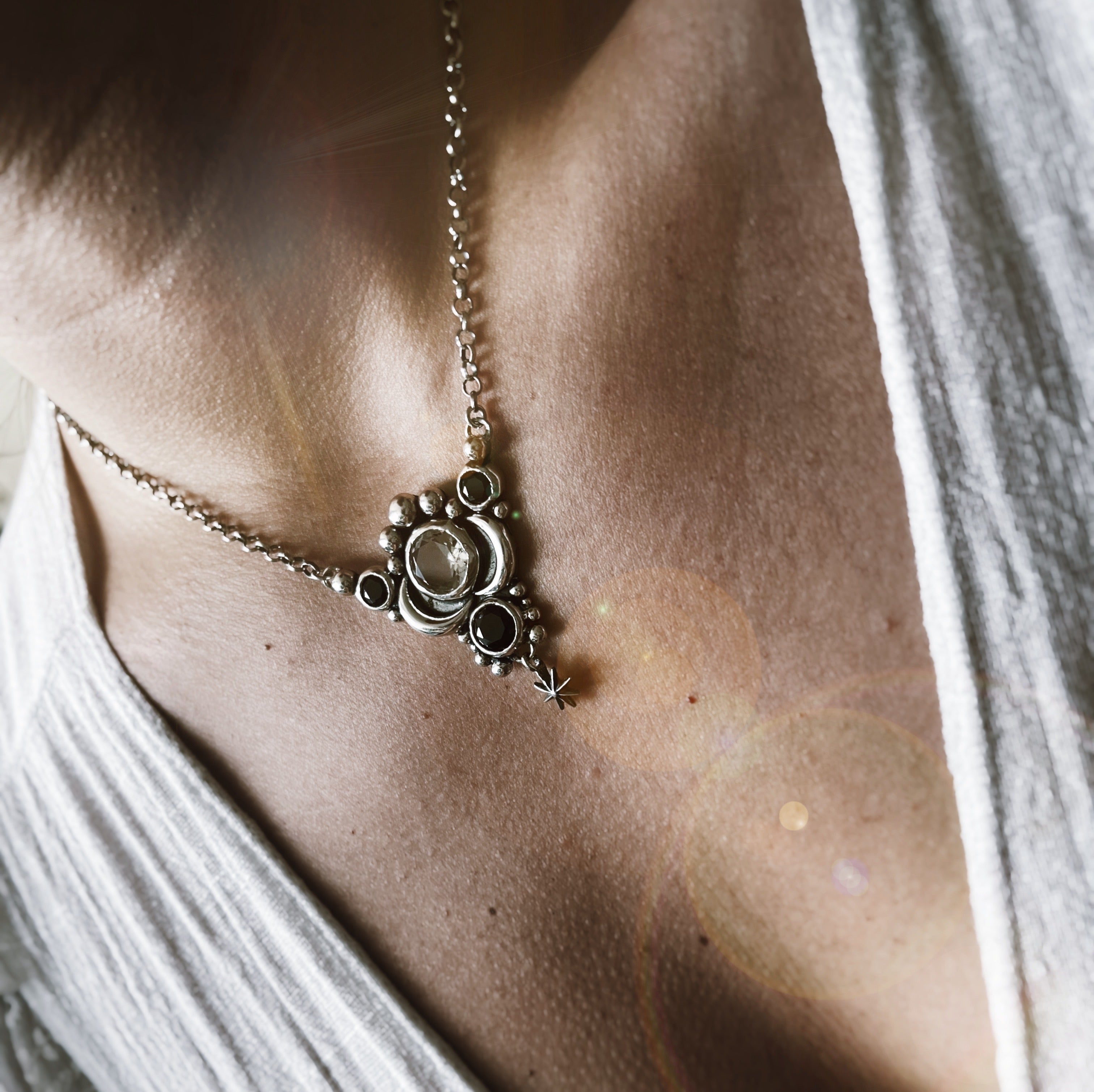Collar Sailor Moon / Onix y Topacios