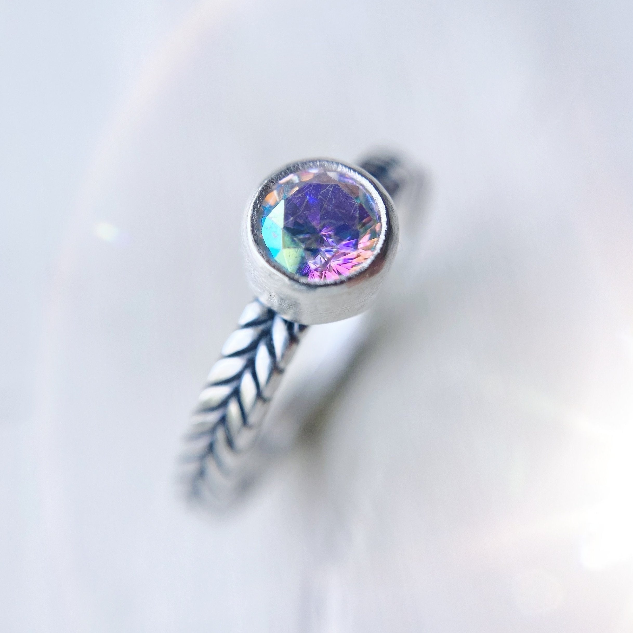 Anillo Espiga + Piedra a elección - PREVENTA