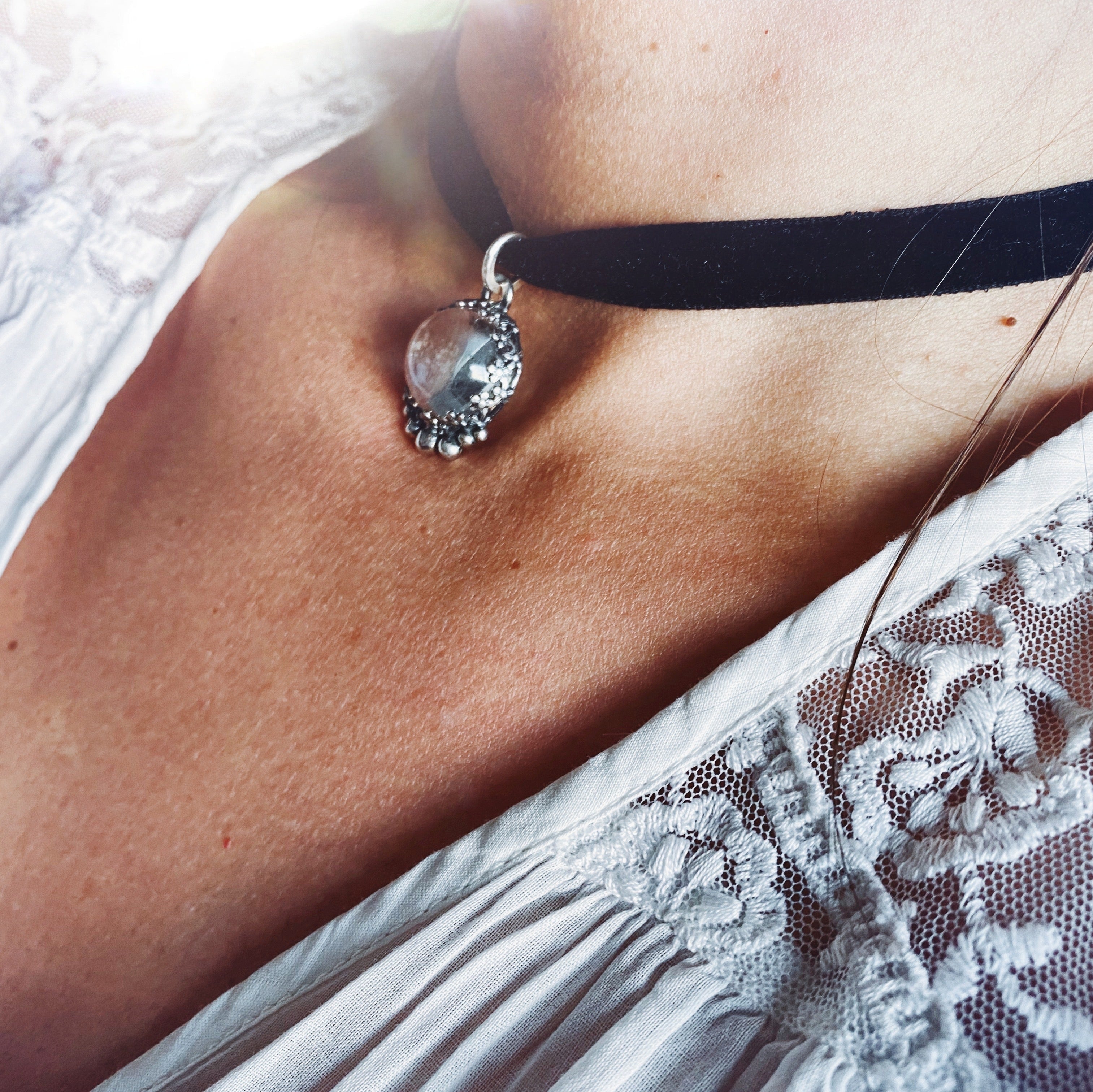 Choker Cristal Sexy Lace - PRE VENTA