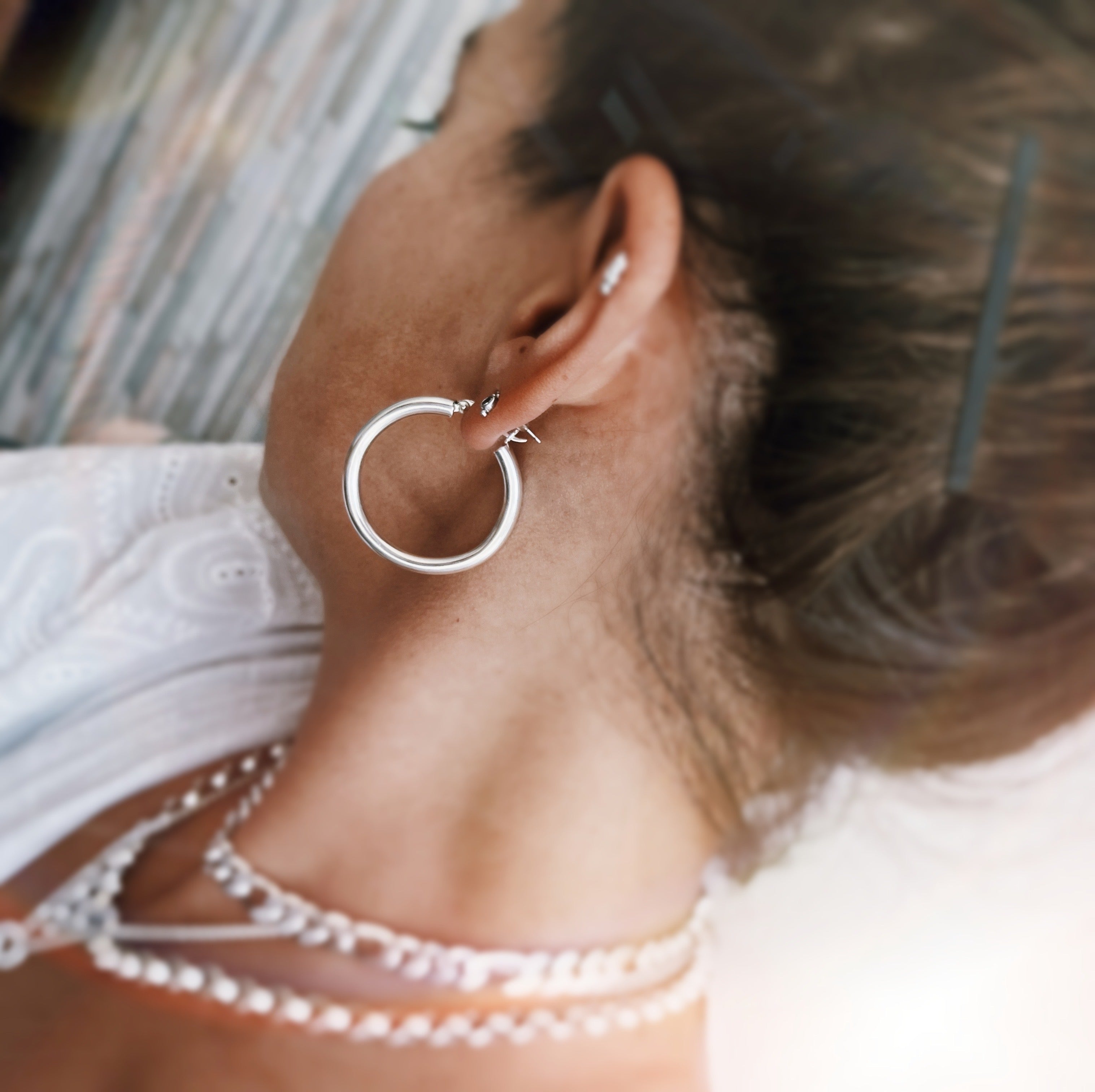 Aros Argolla Chunky “L”