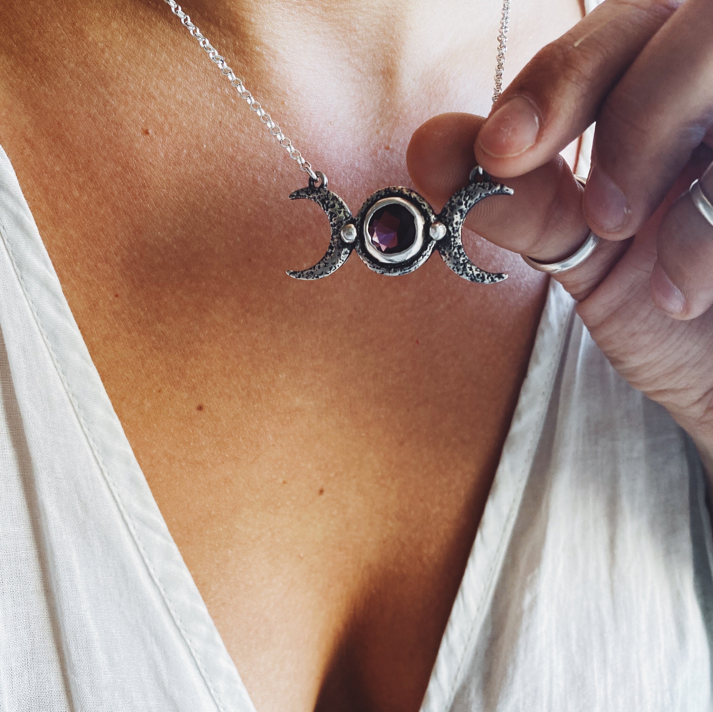 Collar Hecate Amatista Fasetada