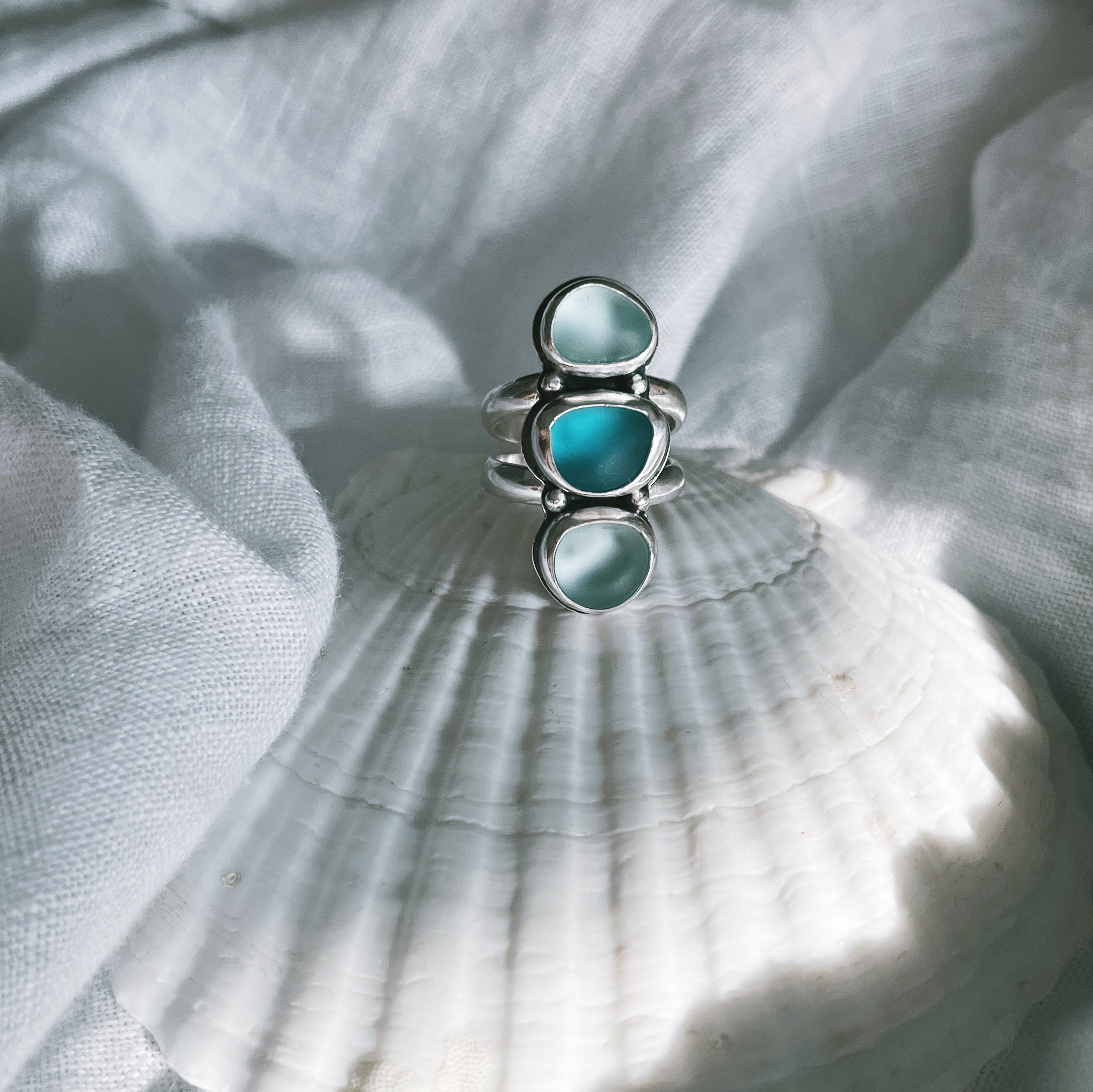 Anillo Amalfi Sea Glass - 3