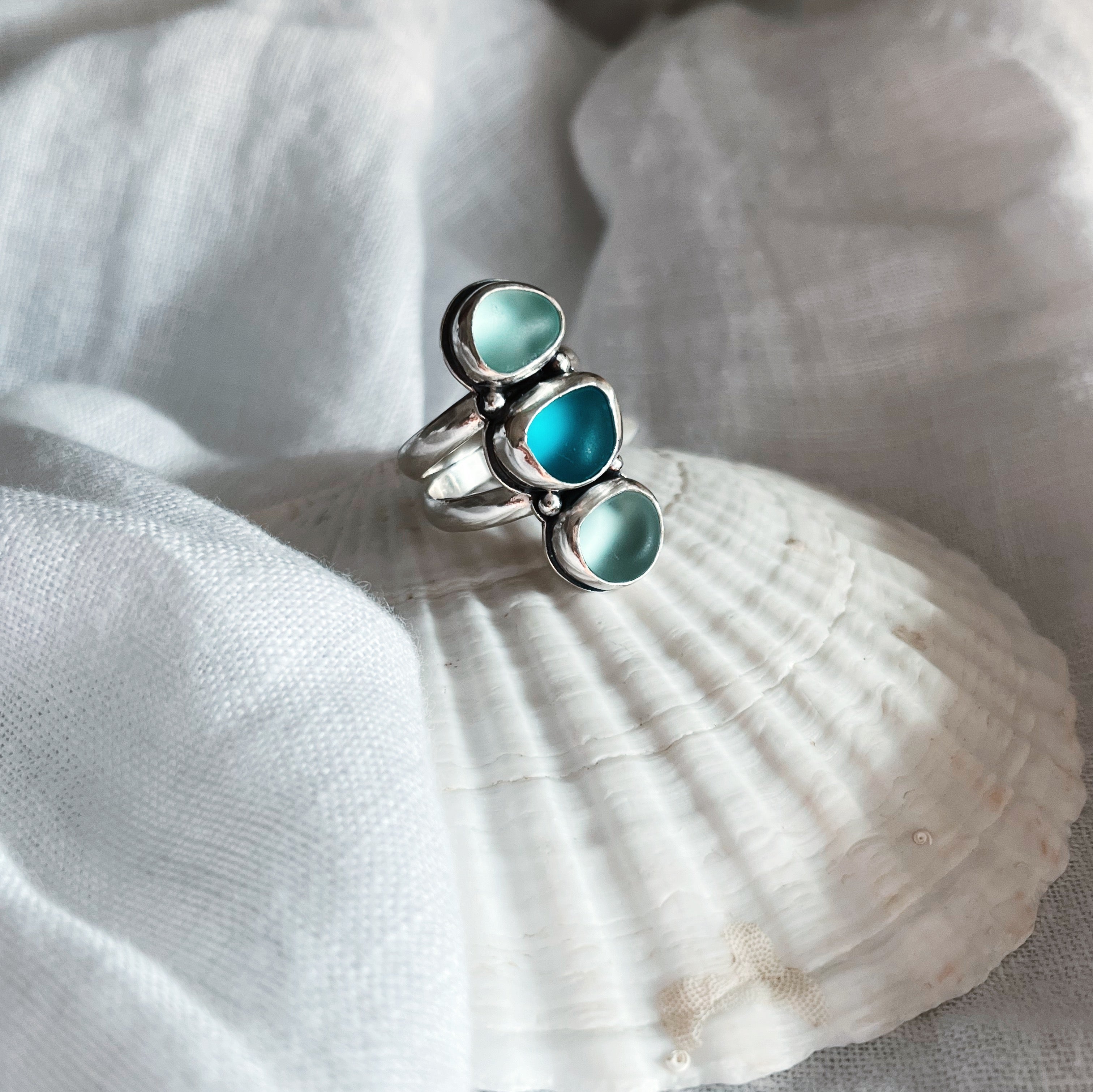 Anillo Amalfi Sea Glass - 3
