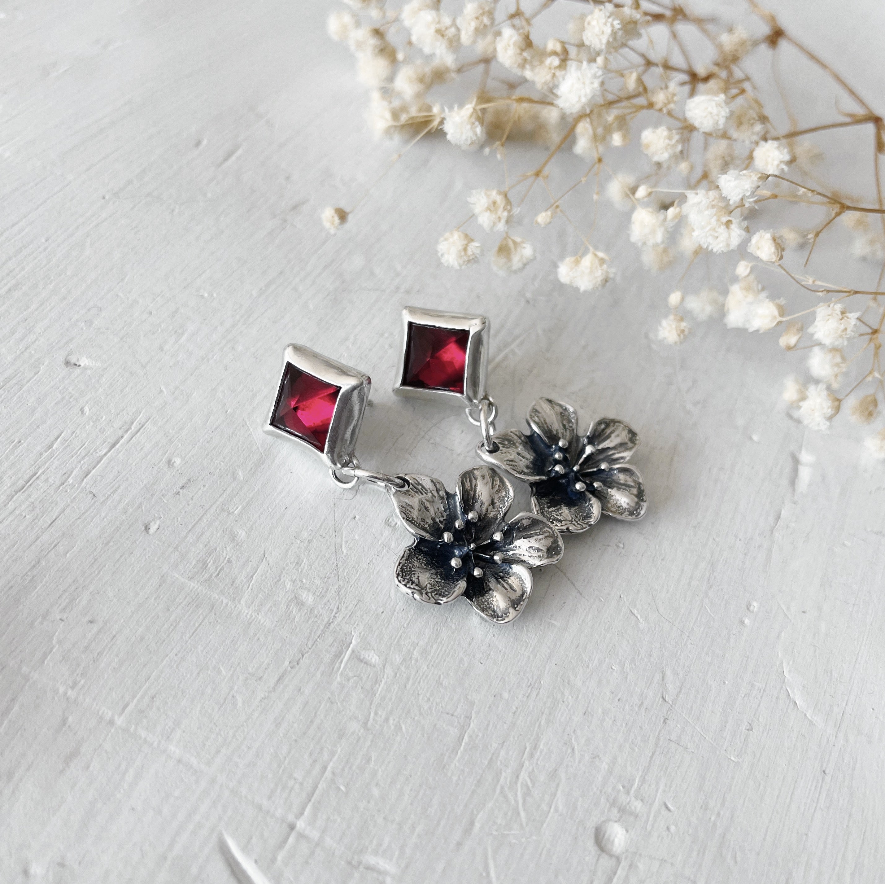 Aros Malva - distintas piedras