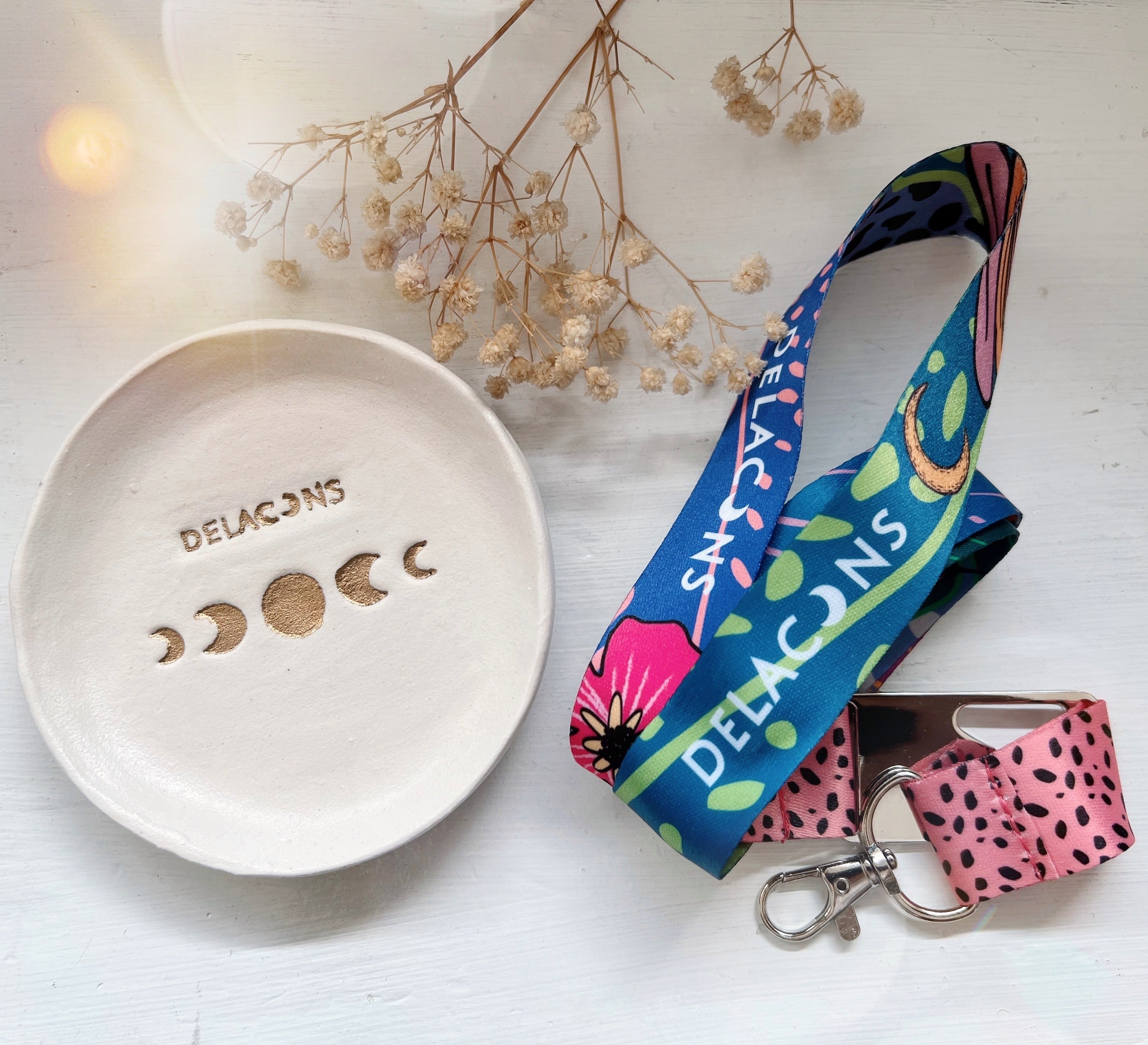 Pack Plato Joyero + Lanyard Abridor - Tienda Delacons Joyas