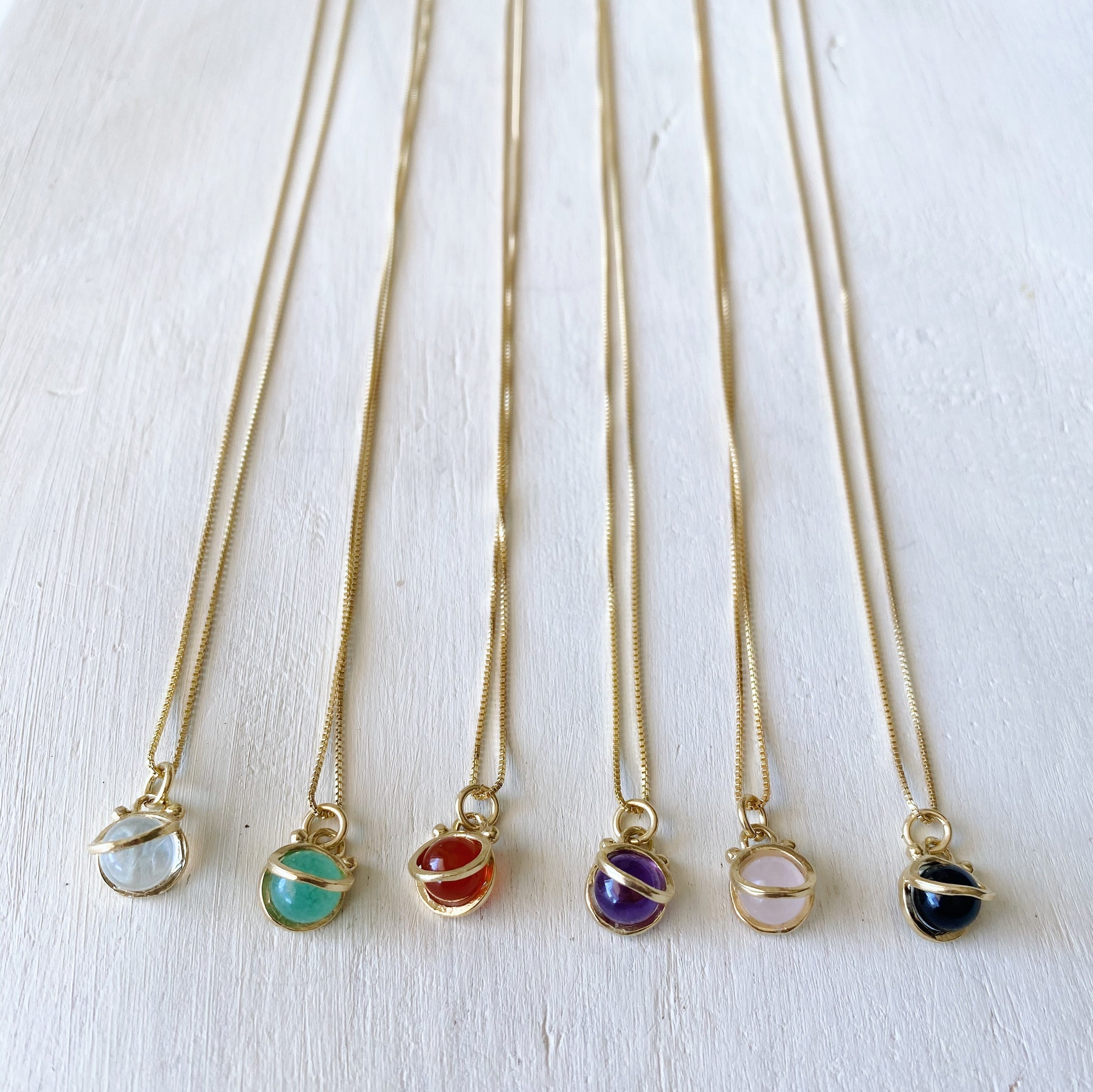 Collar Mini Halo S Gold / Piedra a eleccion