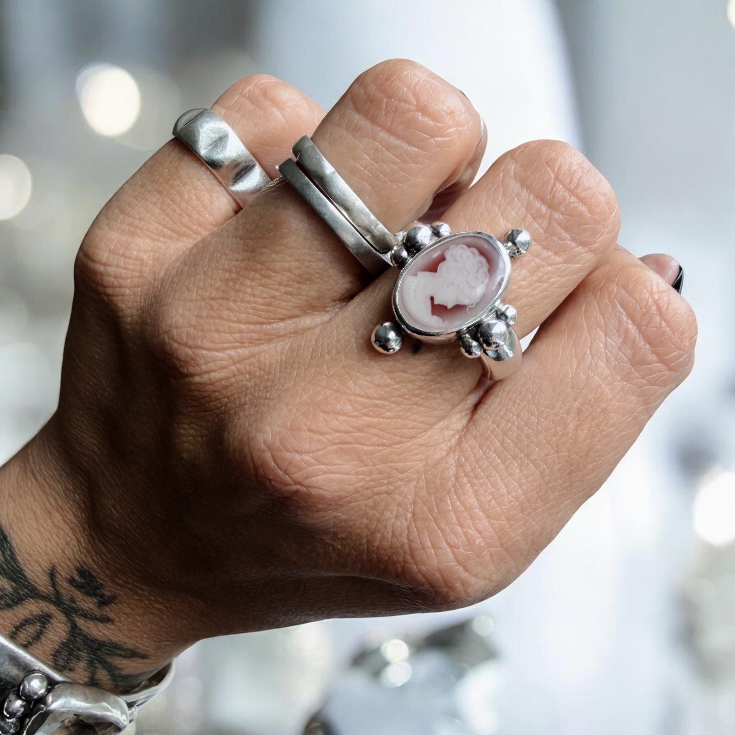 Anillo Camafeo Aurelia - Carmín