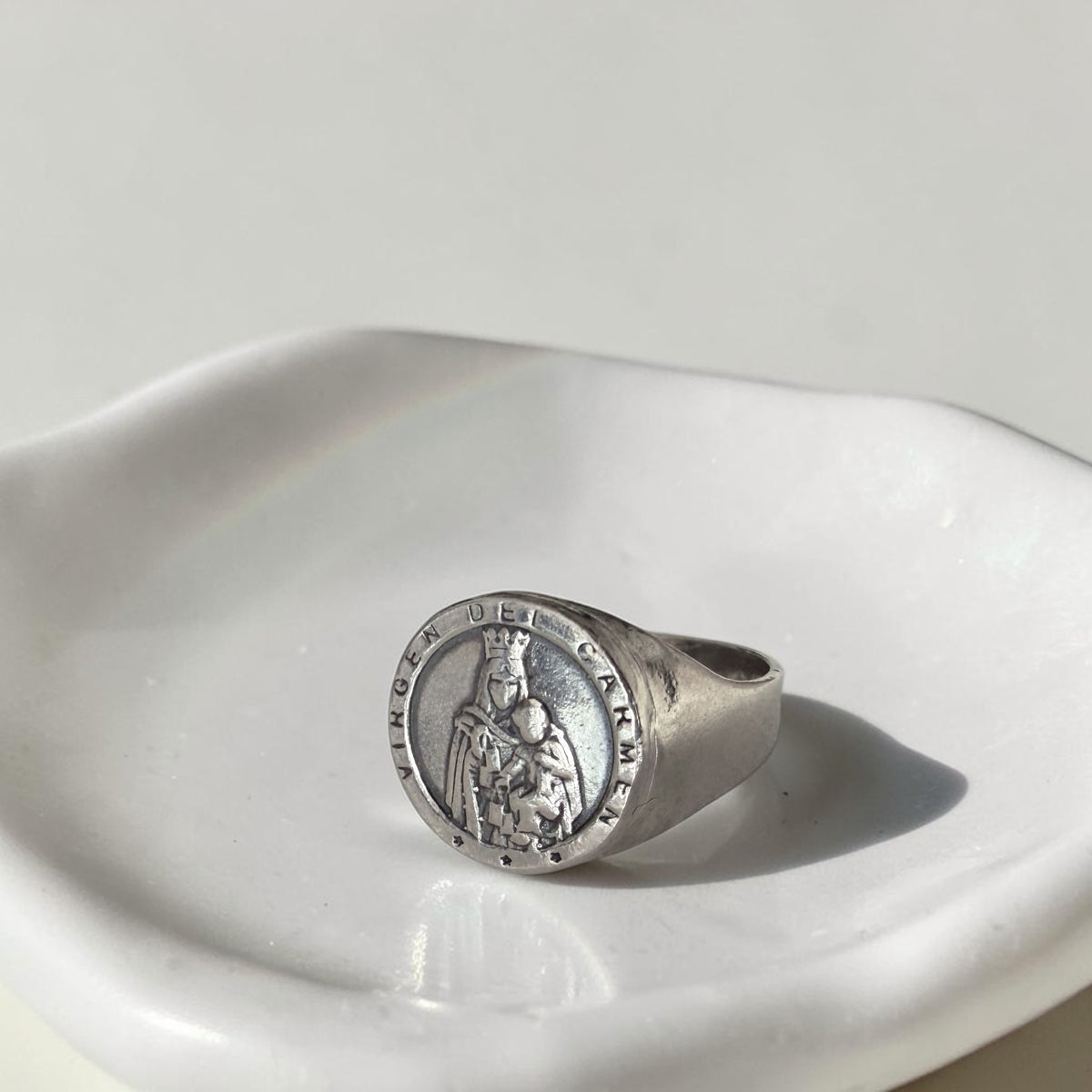 Anillo Sello Virgen del Carmen