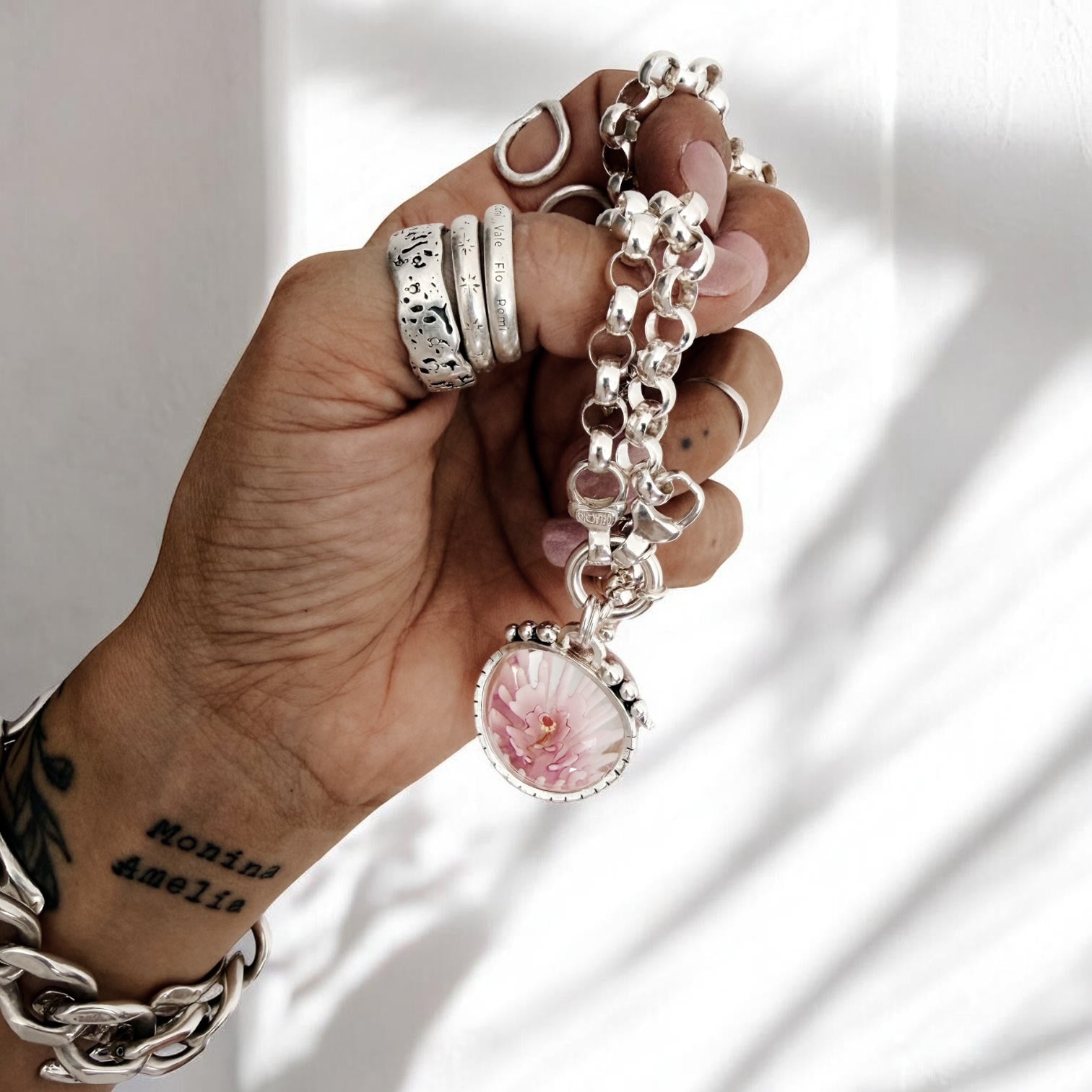 Colgante Halo XL - Cápsula Flor