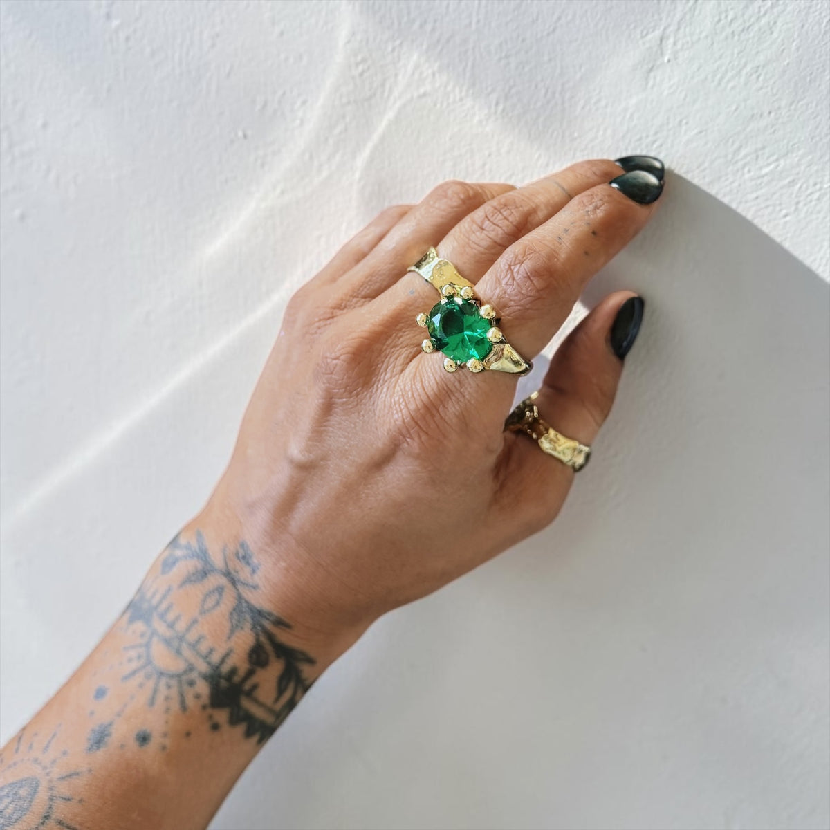 Anillo Refugio Bronce - Verde Veronese