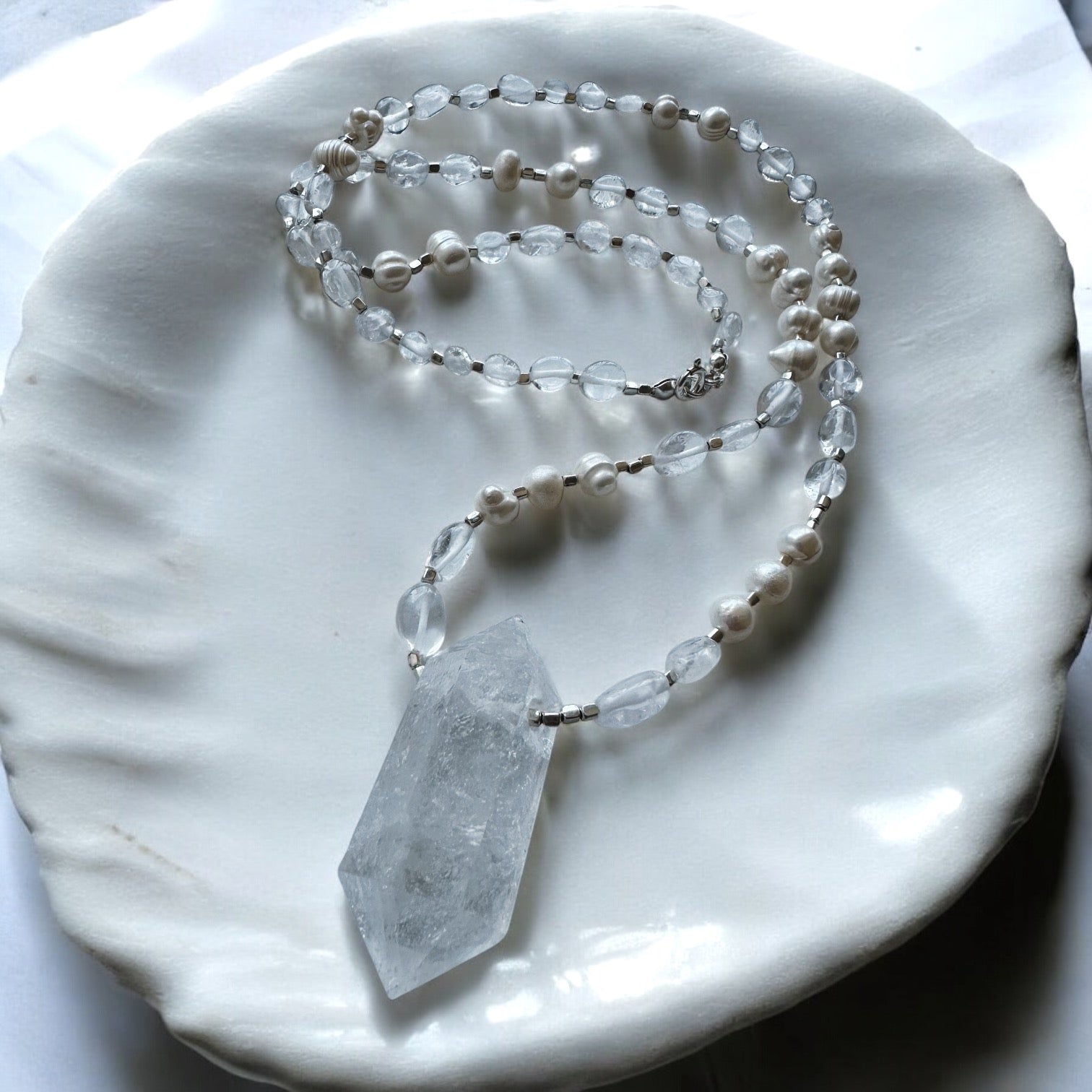 Collar El Tibetano - Perlas & Cuarzo