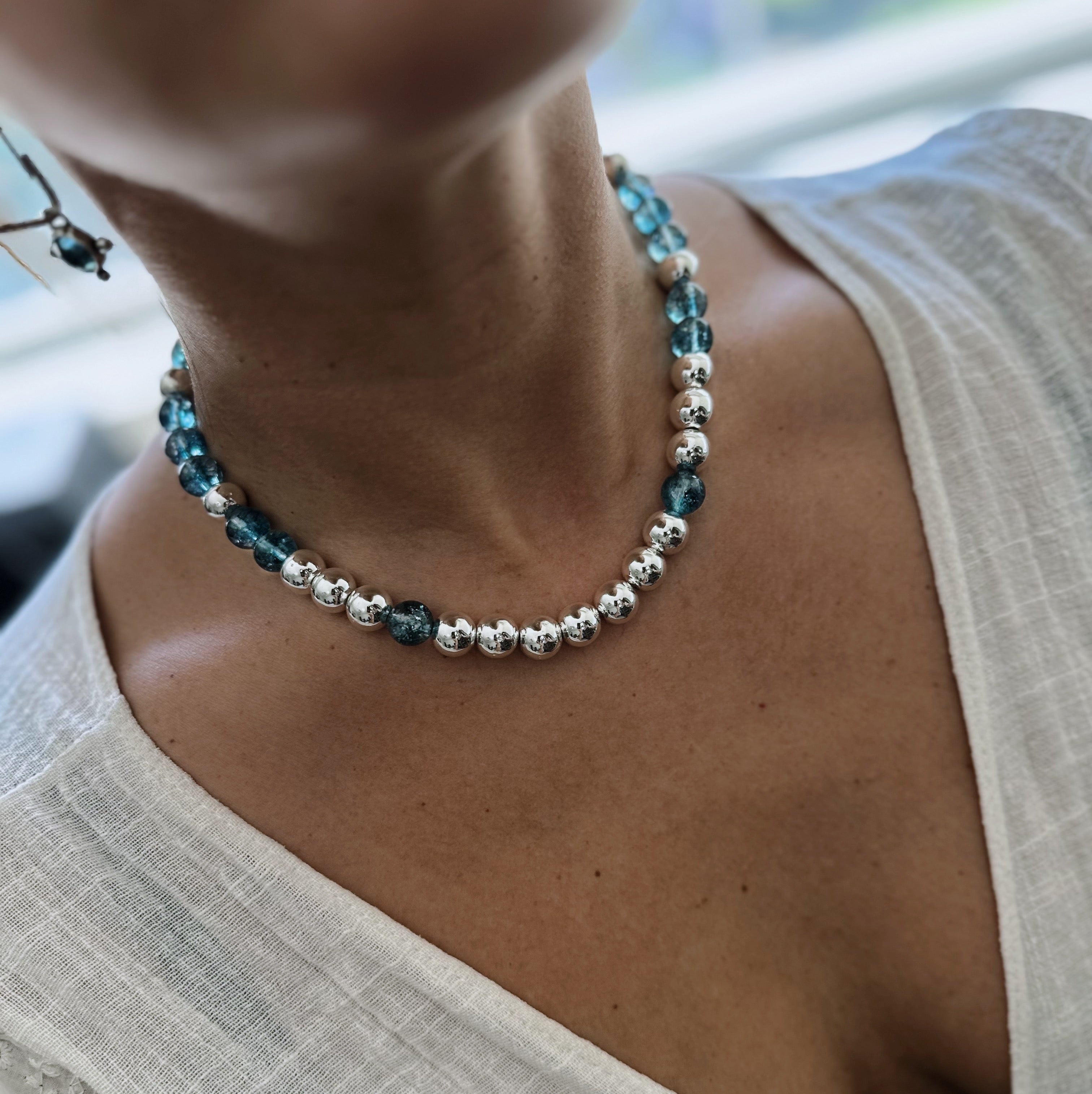 Collar Rocking Balls “ Cielo de Verano”