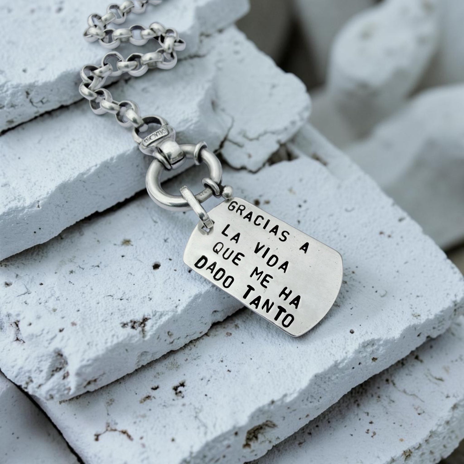 Colgante Placa “s” Personalizada