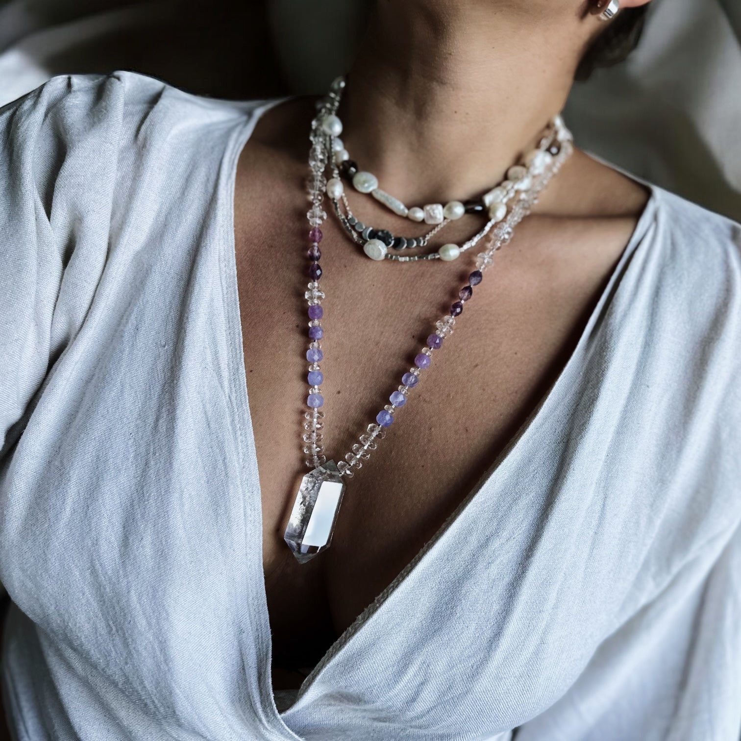 Collar Tibetano - Agua Santa