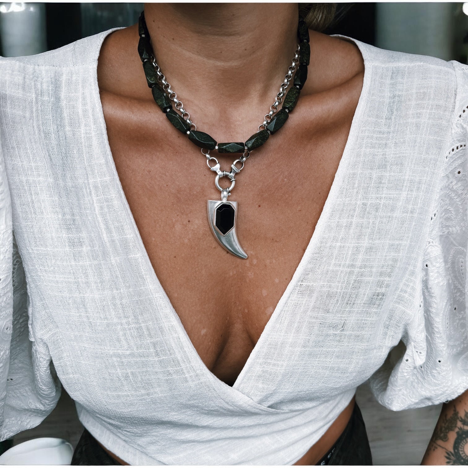 Colgante Cuerno XL - Onix