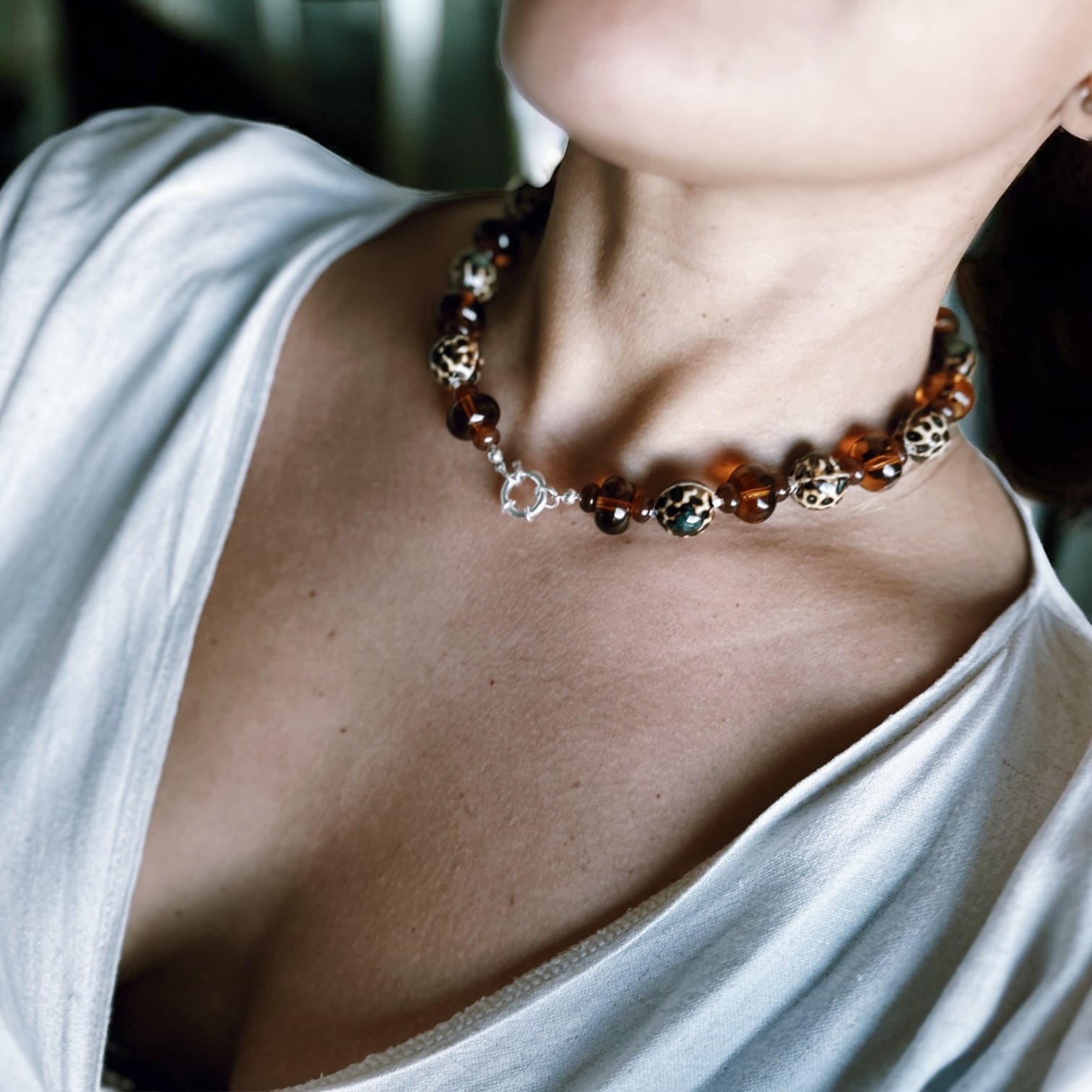 Collar Vilma - Leopard Print