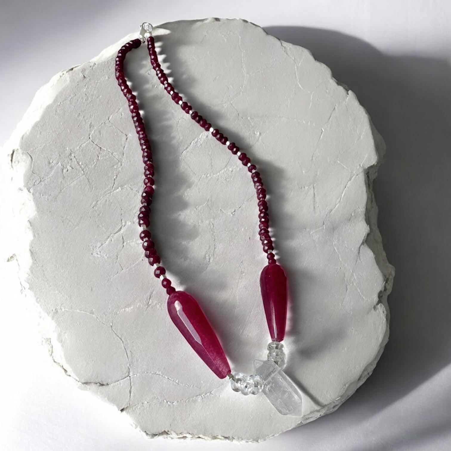 Collar Mini Tibetano - Bordeaux