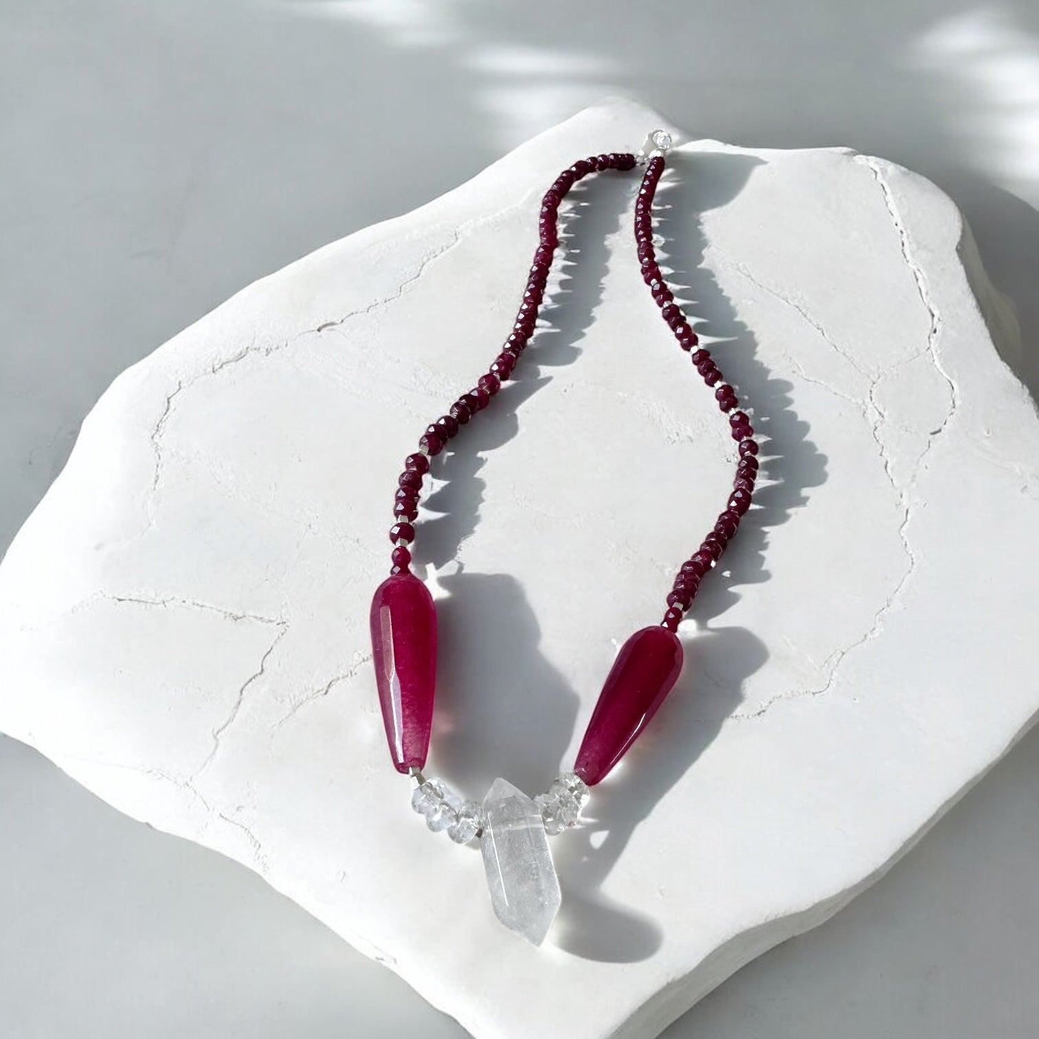 Collar Mini Tibetano - Bordeaux