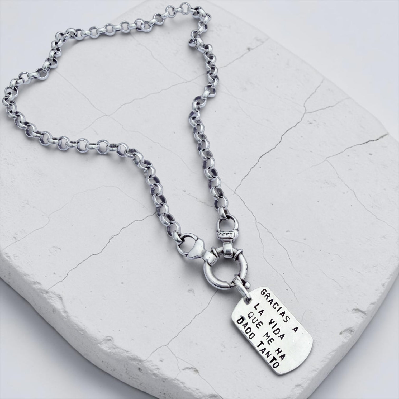 Colgante Placa “s” Personalizada