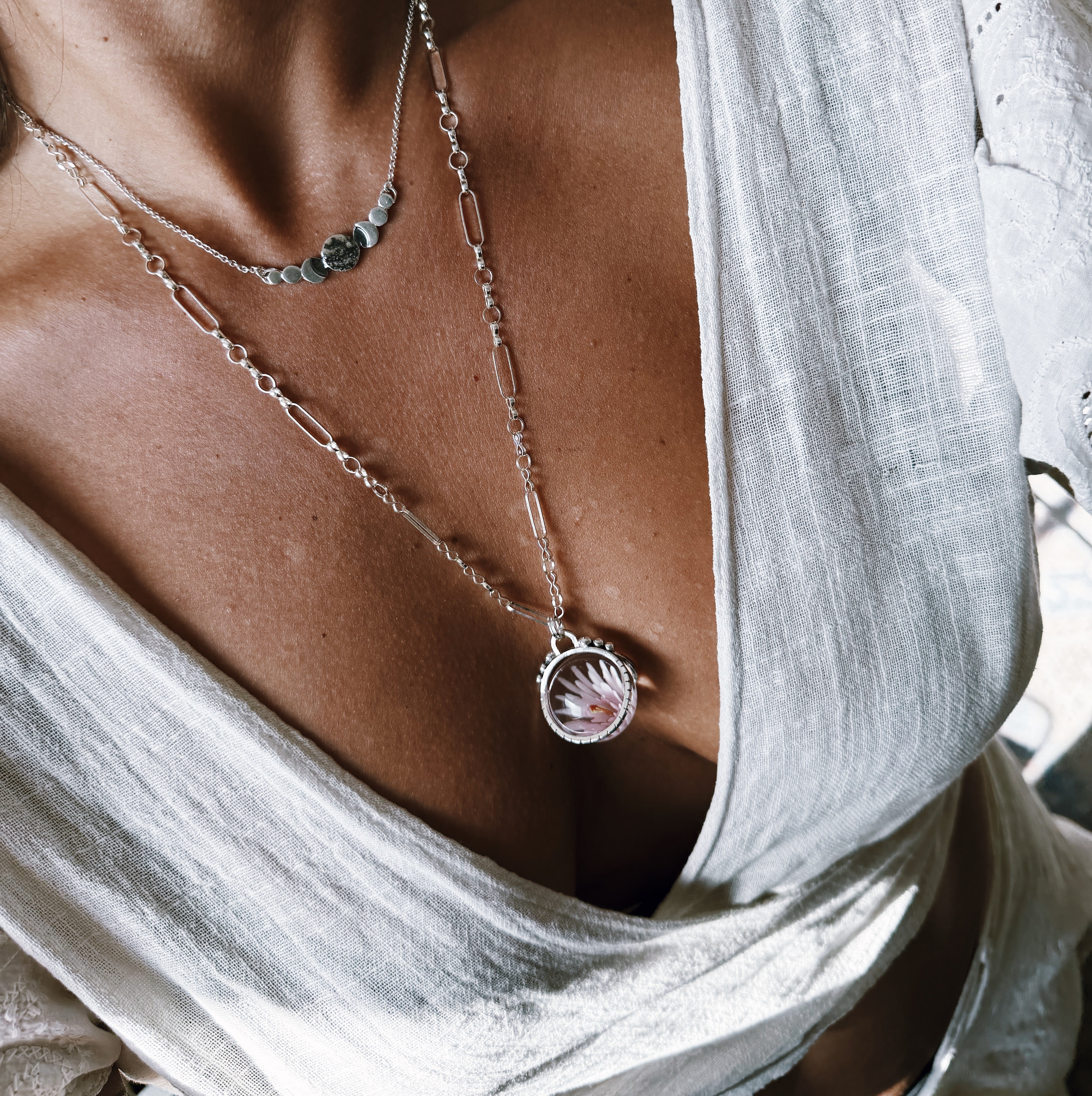 Colgante Halo XL - Cápsula Flor