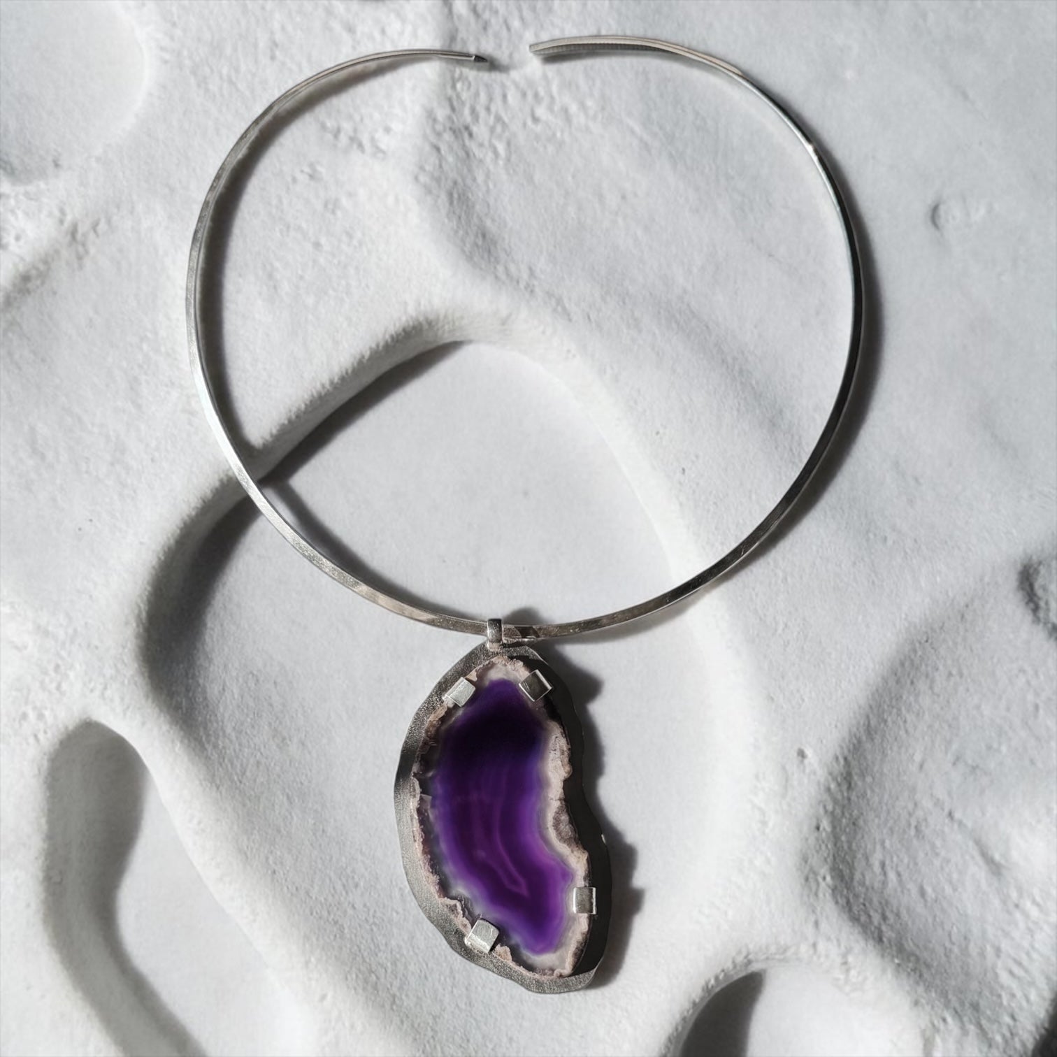 Collar Tiara Ágata ~ Purple Haze