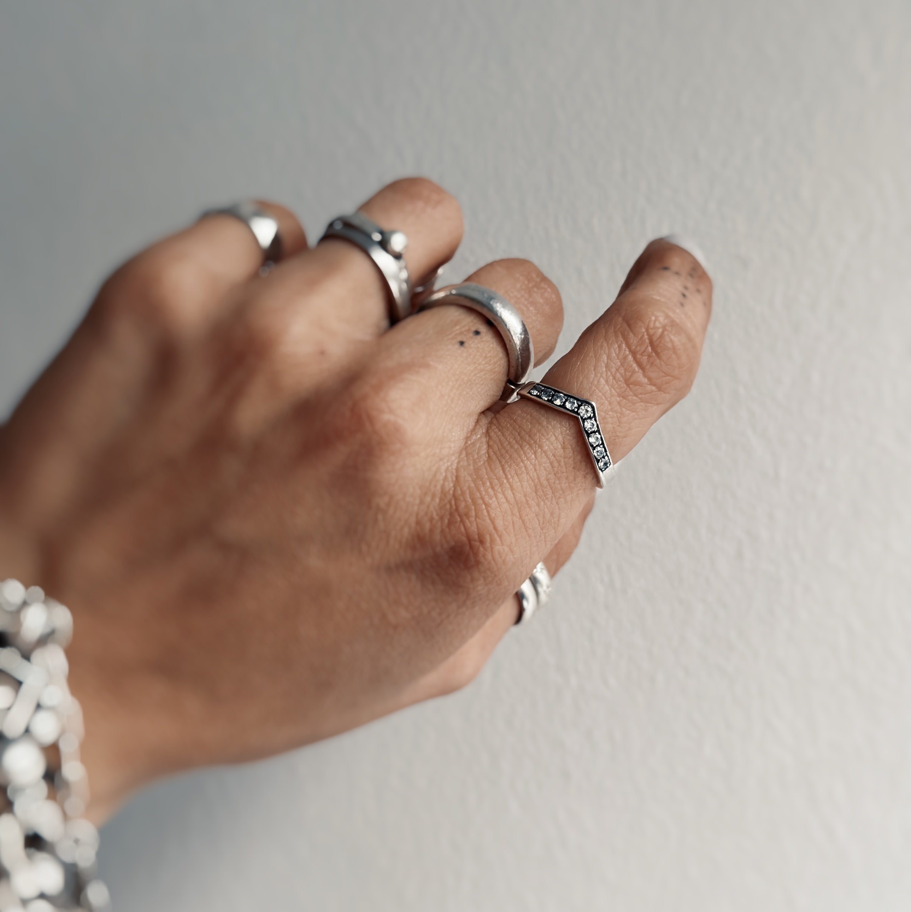 Anillo Shiny Chevron - PREVENTA