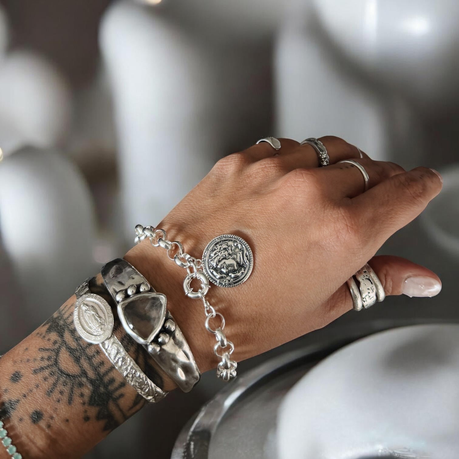 Pulsera Rolo Romana - “M”