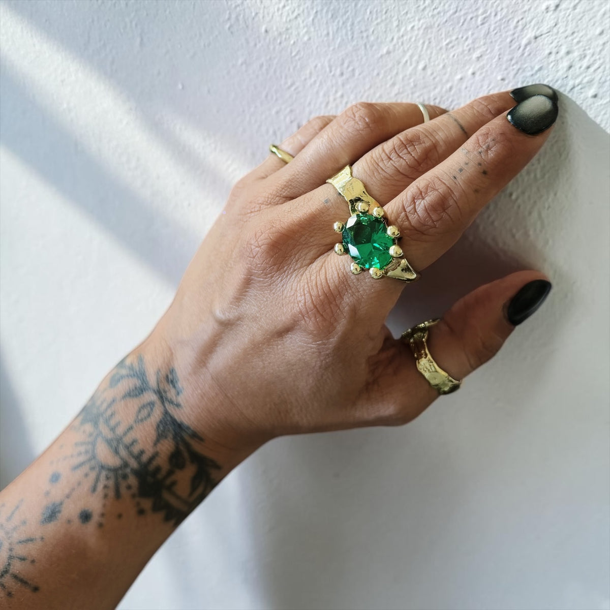 Anillo Refugio Bronce - Verde Veronese