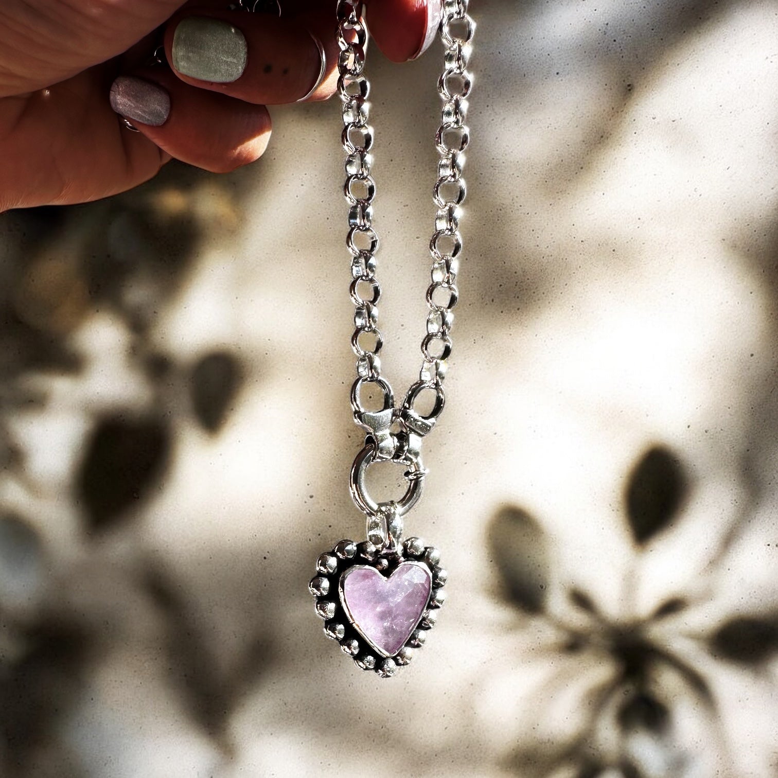 Colgante Gran Corazón Amatista