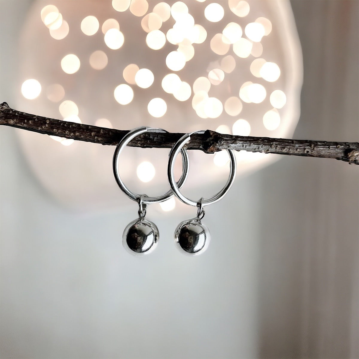 Aros Halados Silver - Cascabel