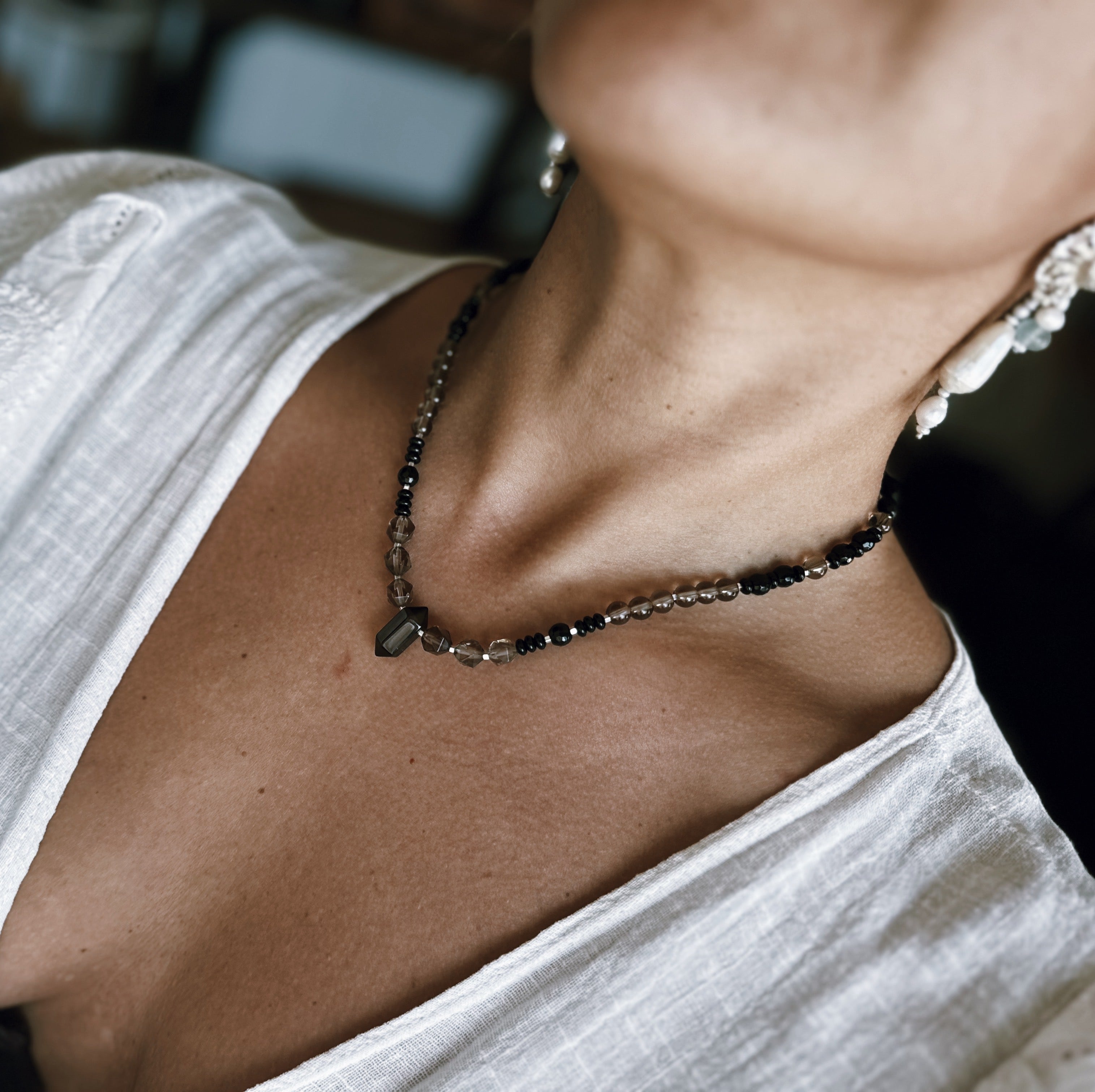 Collar Mini Tibetano - Raven