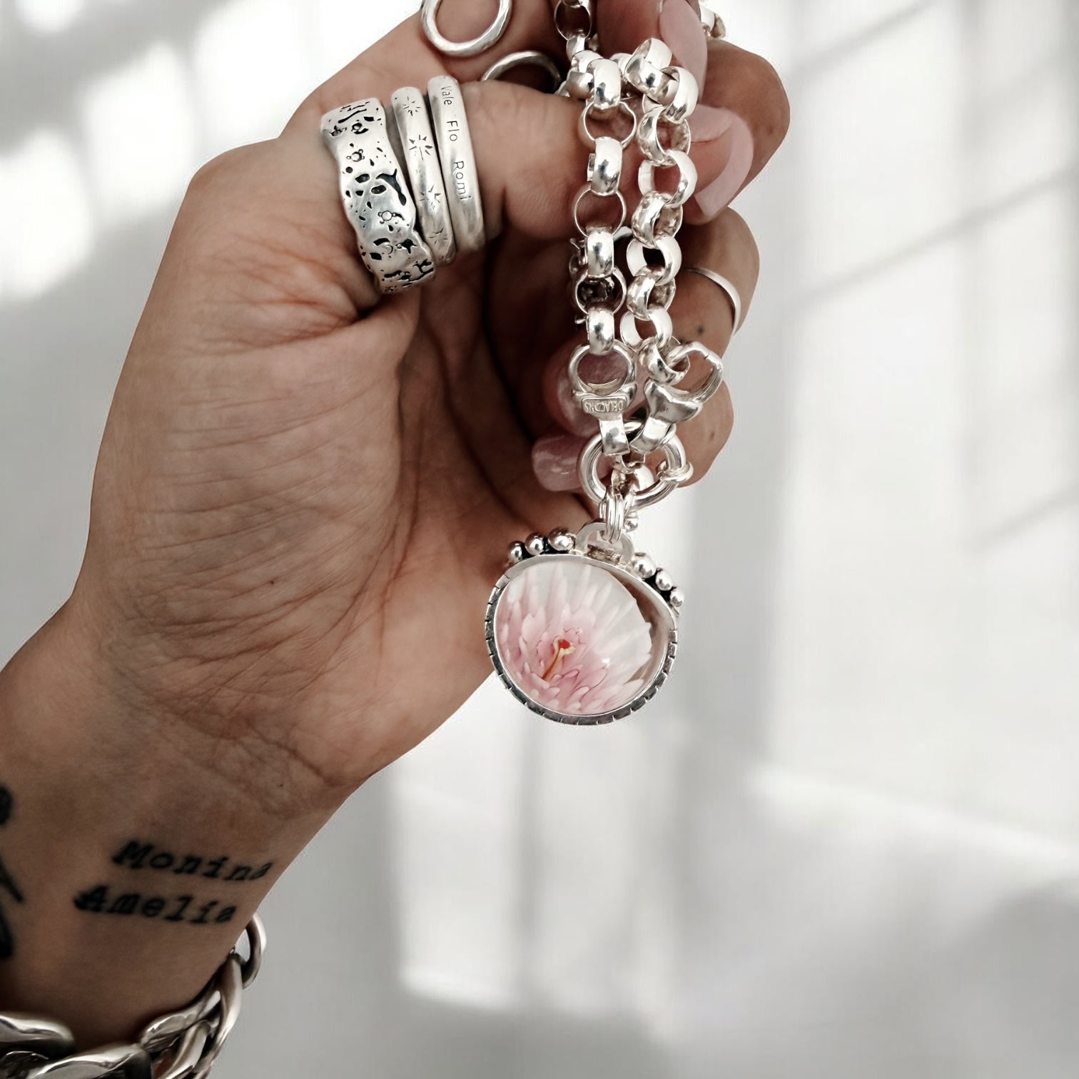 Colgante Halo XL - Cápsula Flor