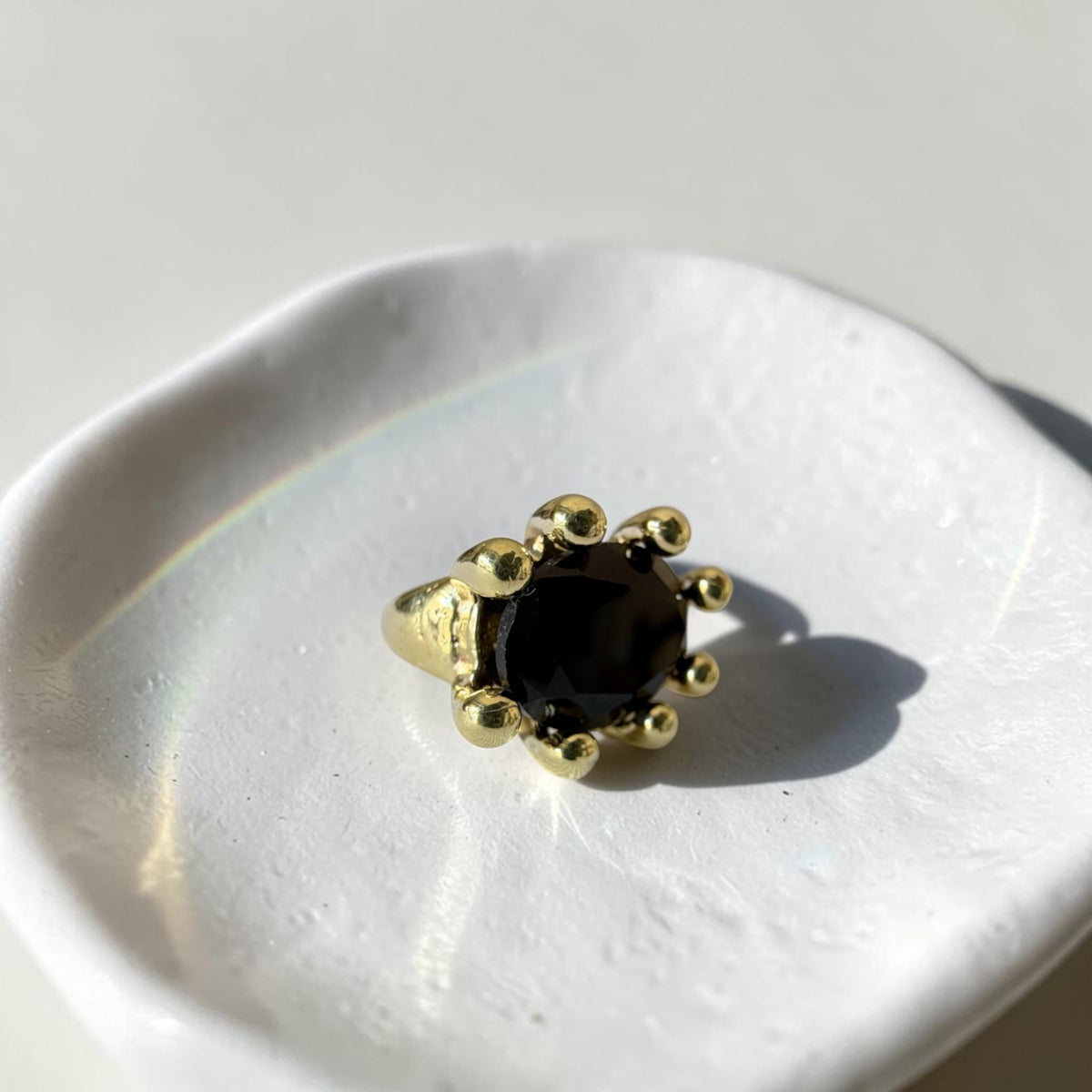 Anillo Refugio Bronce - Ónix