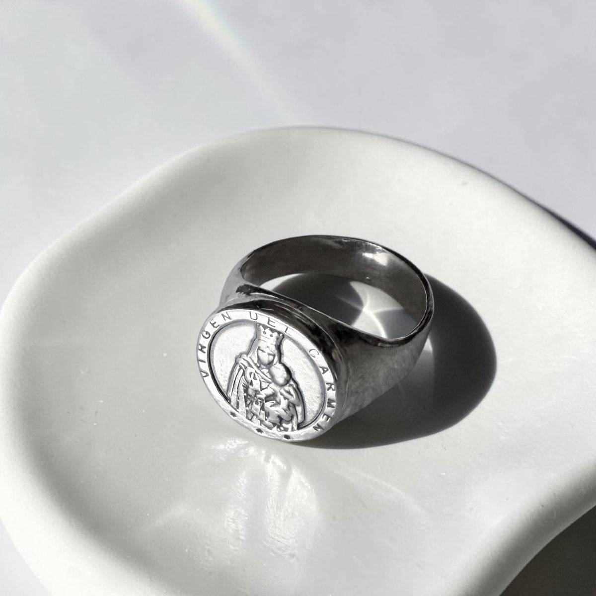 Anillo Sello Virgen del Carmen