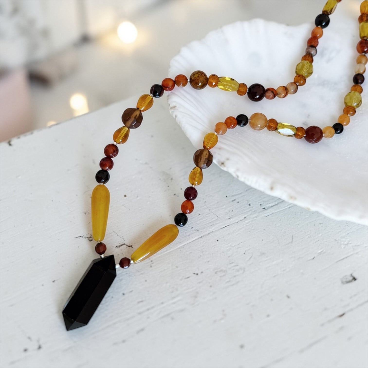 Collar Tibetano - Ámbar