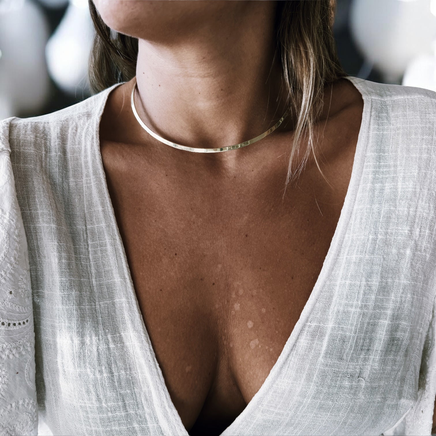 Collar Tiara Bronce - Redonda