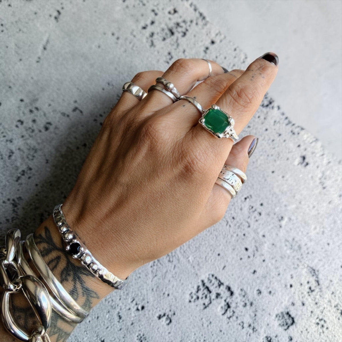 Anillo Allegoria - Emerald Green