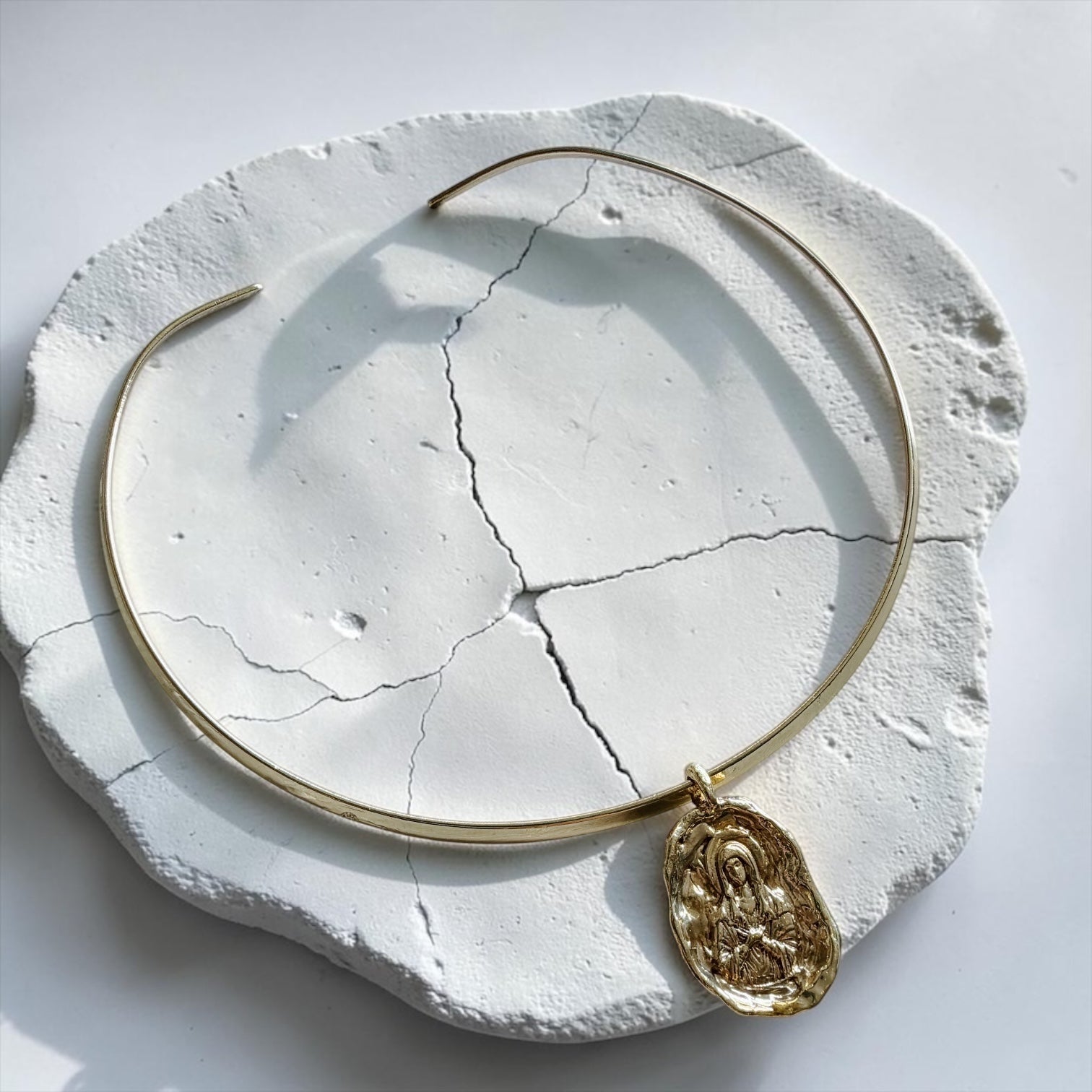 Colgante Medalla María Milagrosa - Oval