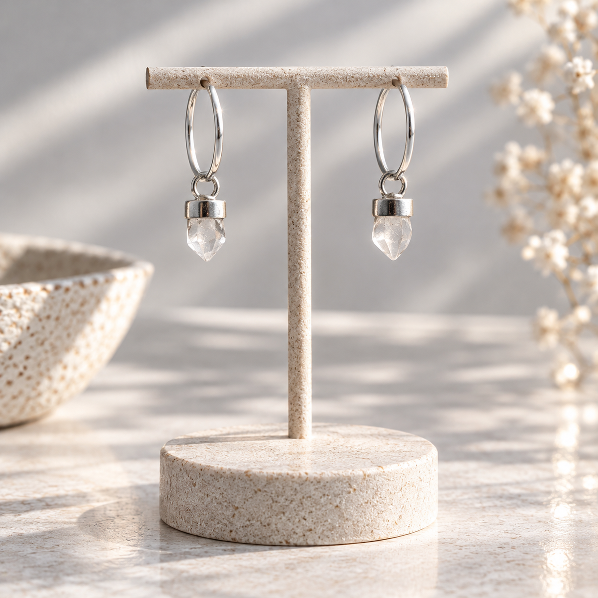 Aros Argolla Mini Puntas. + Piedra a eleccion
