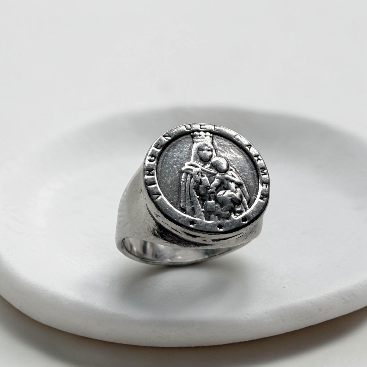 Anillo Sello Virgen del Carmen