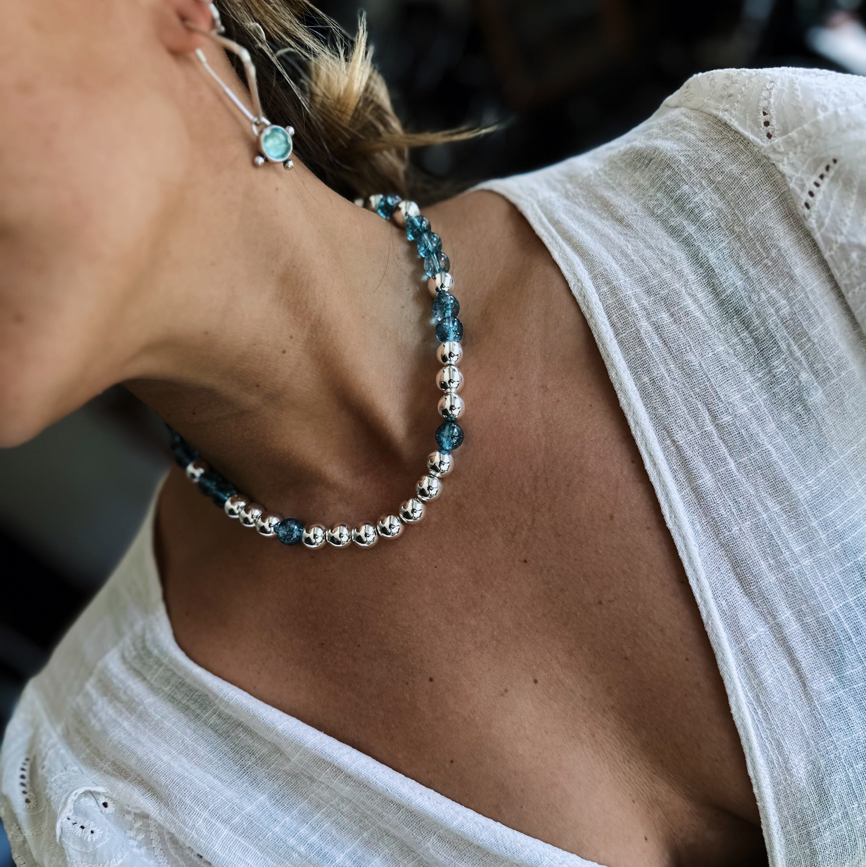 Collar Rocking Balls “ Cielo de Verano”