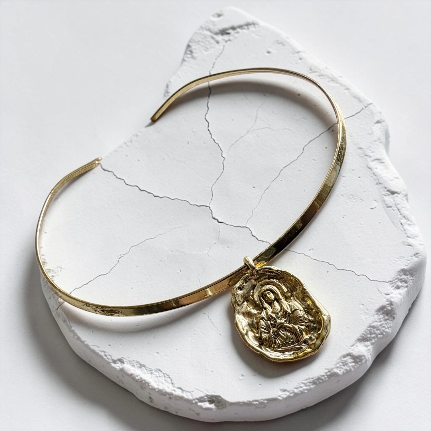 Colgante Medalla María Milagrosa - Oval