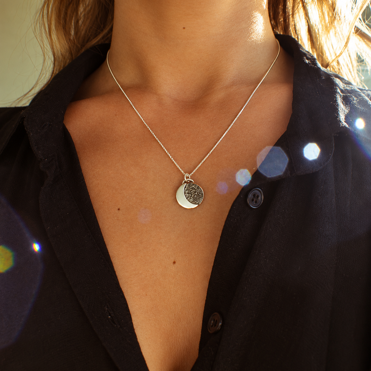 Collar Medalla Luna