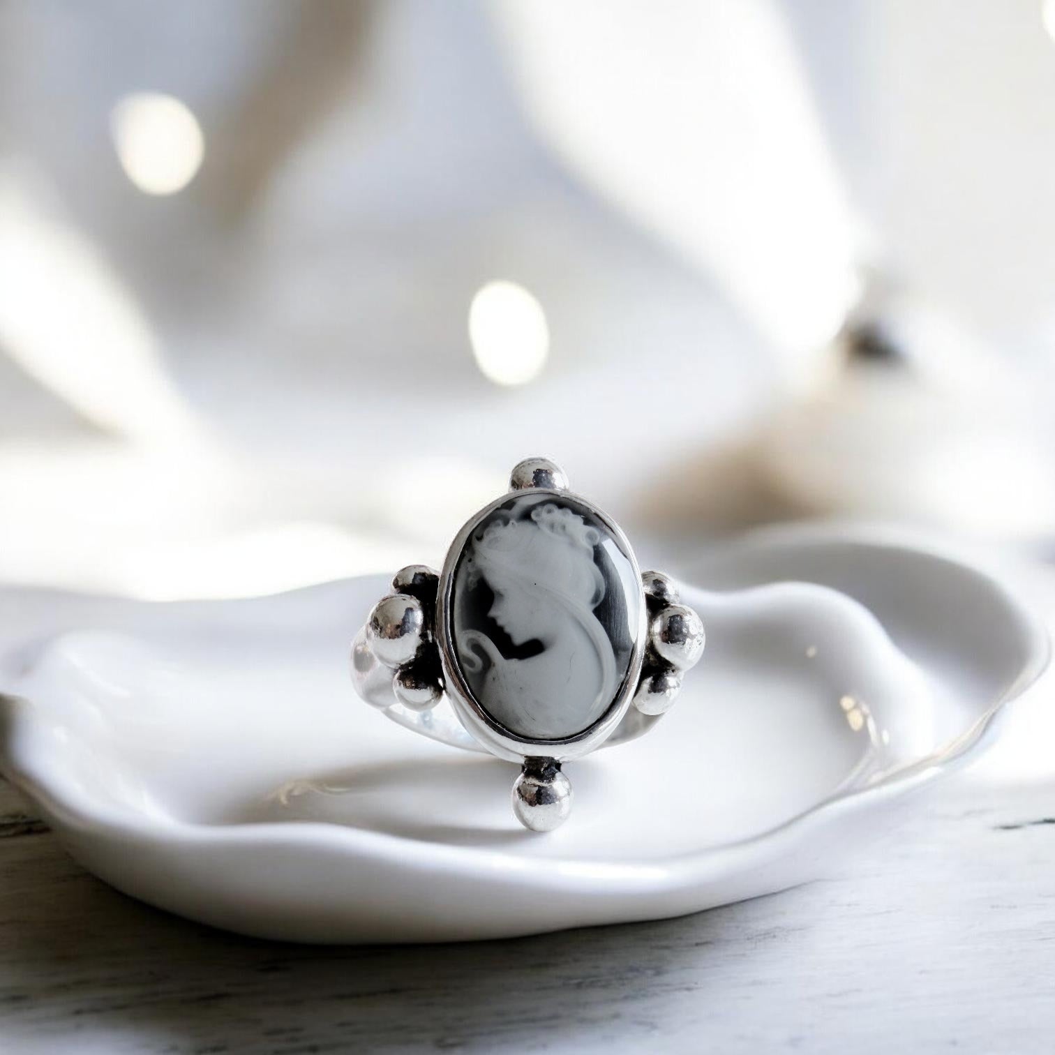 Anillo Camafeo Aurelia - Black