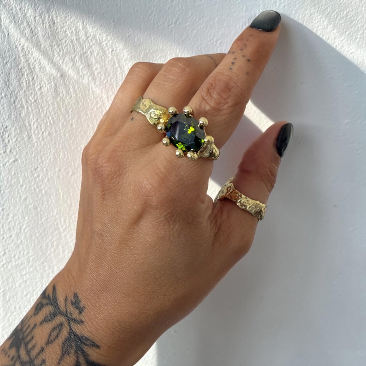 Anillo Refugio Bronce - Peridoto